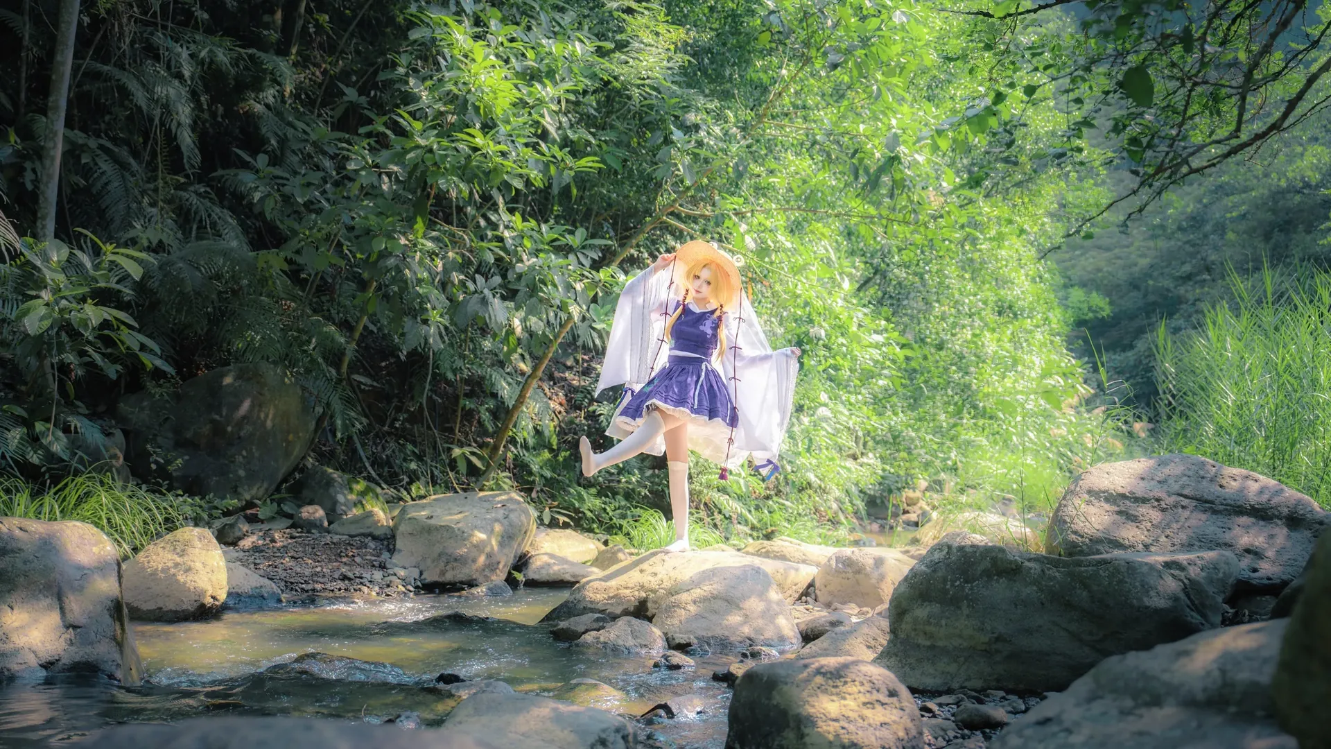 二次元摄影, 同人创作, 东方Project, 泄矢诹访子cos, 山林外景 - 第3张