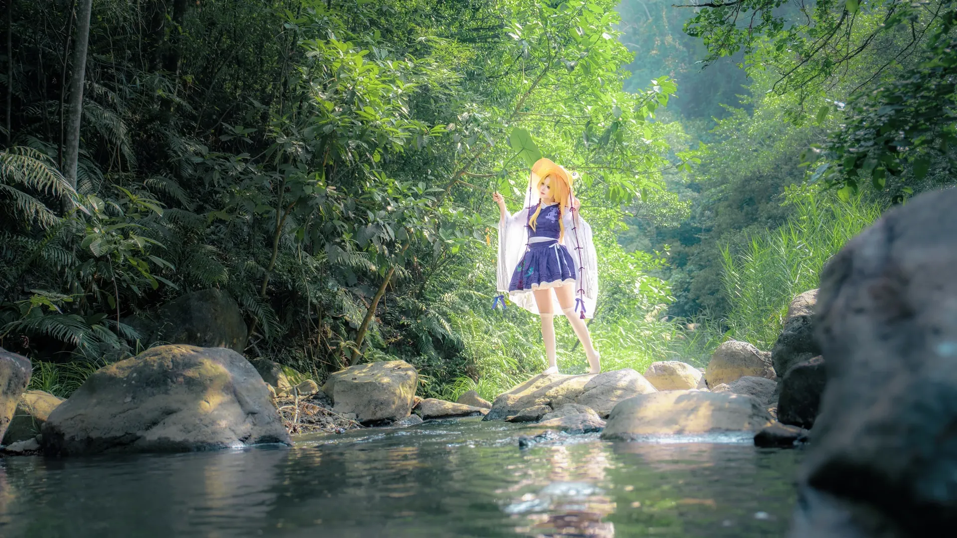 二次元摄影, 同人创作, 东方Project, 泄矢诹访子cos, 山林外景 - 第5张