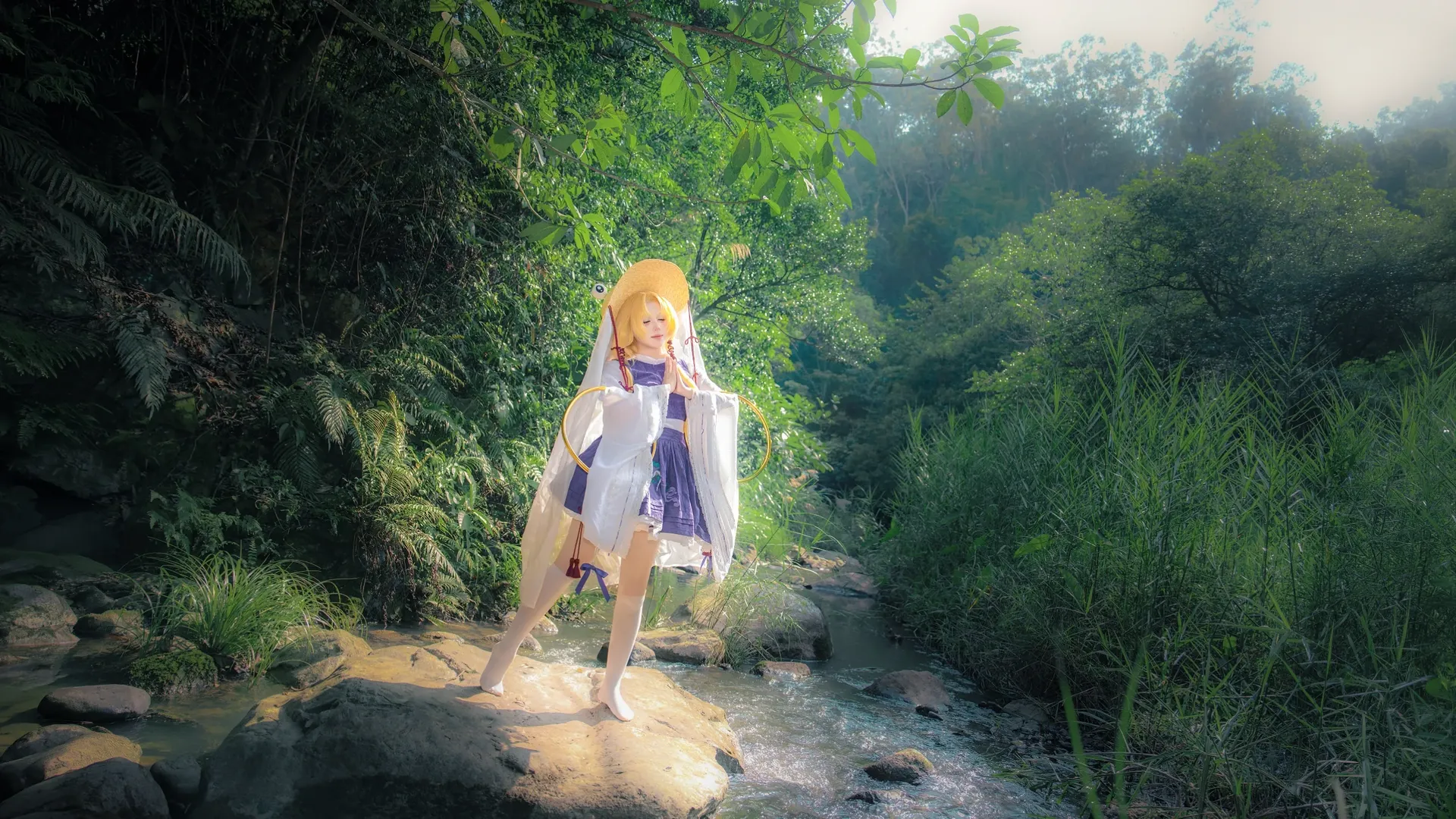二次元摄影, 同人创作, 东方Project, 泄矢诹访子cos, 山林外景 - 第9张