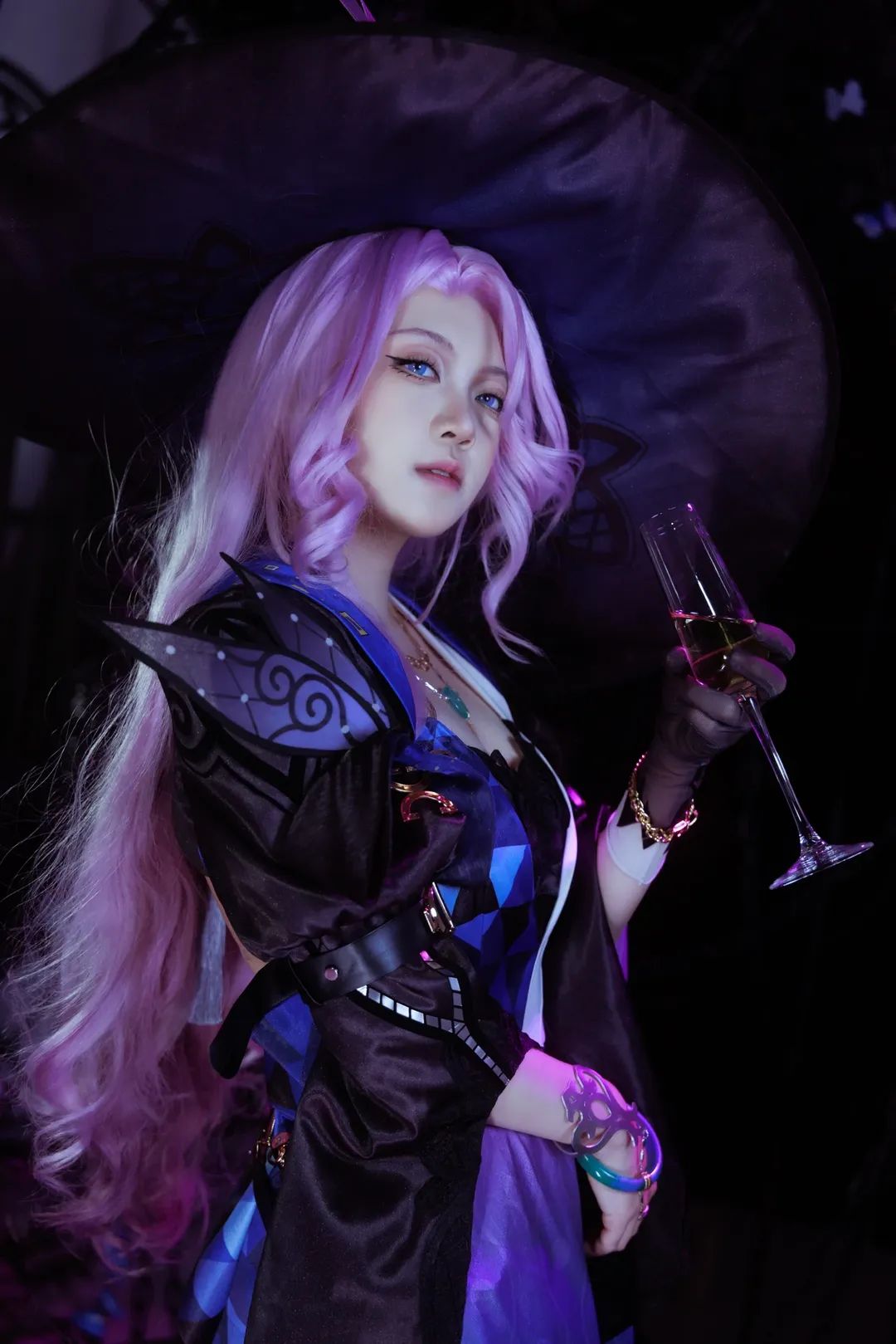 崩坏星穹铁道, 翡翠cos, cosplay摄影, 广角人像, 暗黑魔法风 - 第6张