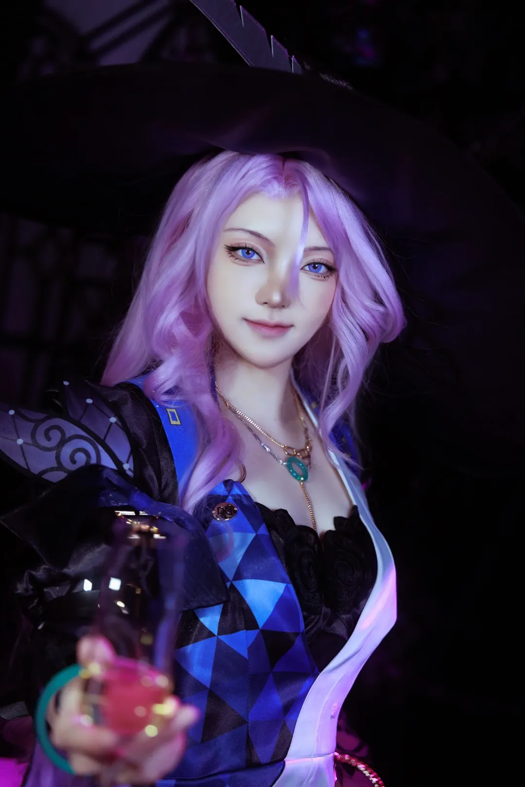 崩坏星穹铁道, 翡翠cos, cosplay摄影, 广角人像, 暗黑魔法风 - 第7张