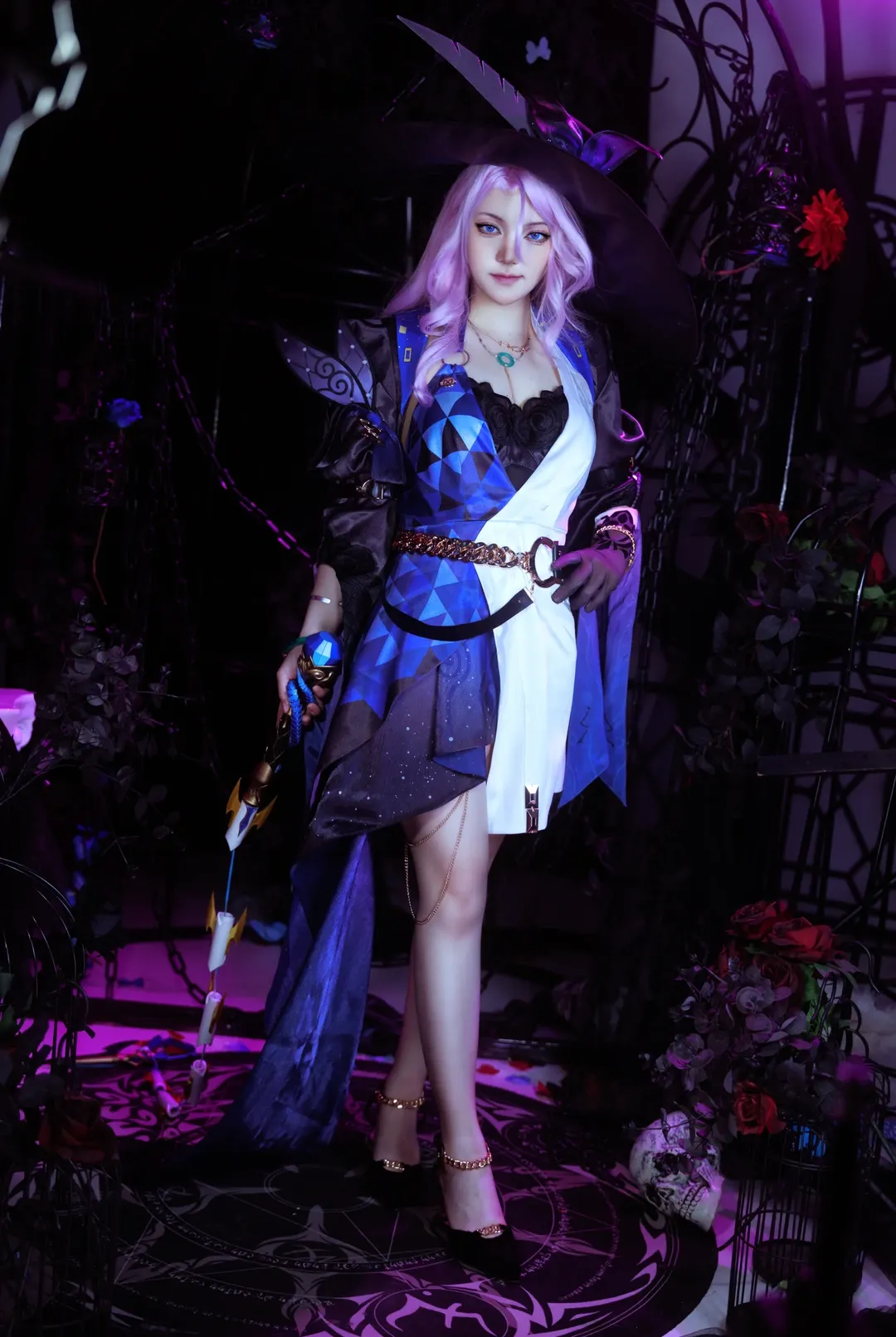 崩坏星穹铁道, 翡翠cos, cosplay摄影, 广角人像, 暗黑魔法风 - 第8张