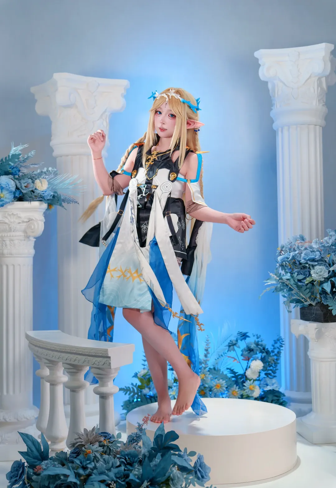 鸣潮, 卡提希娅cos, 二次元cos, cosplay摄影, 精灵骑士