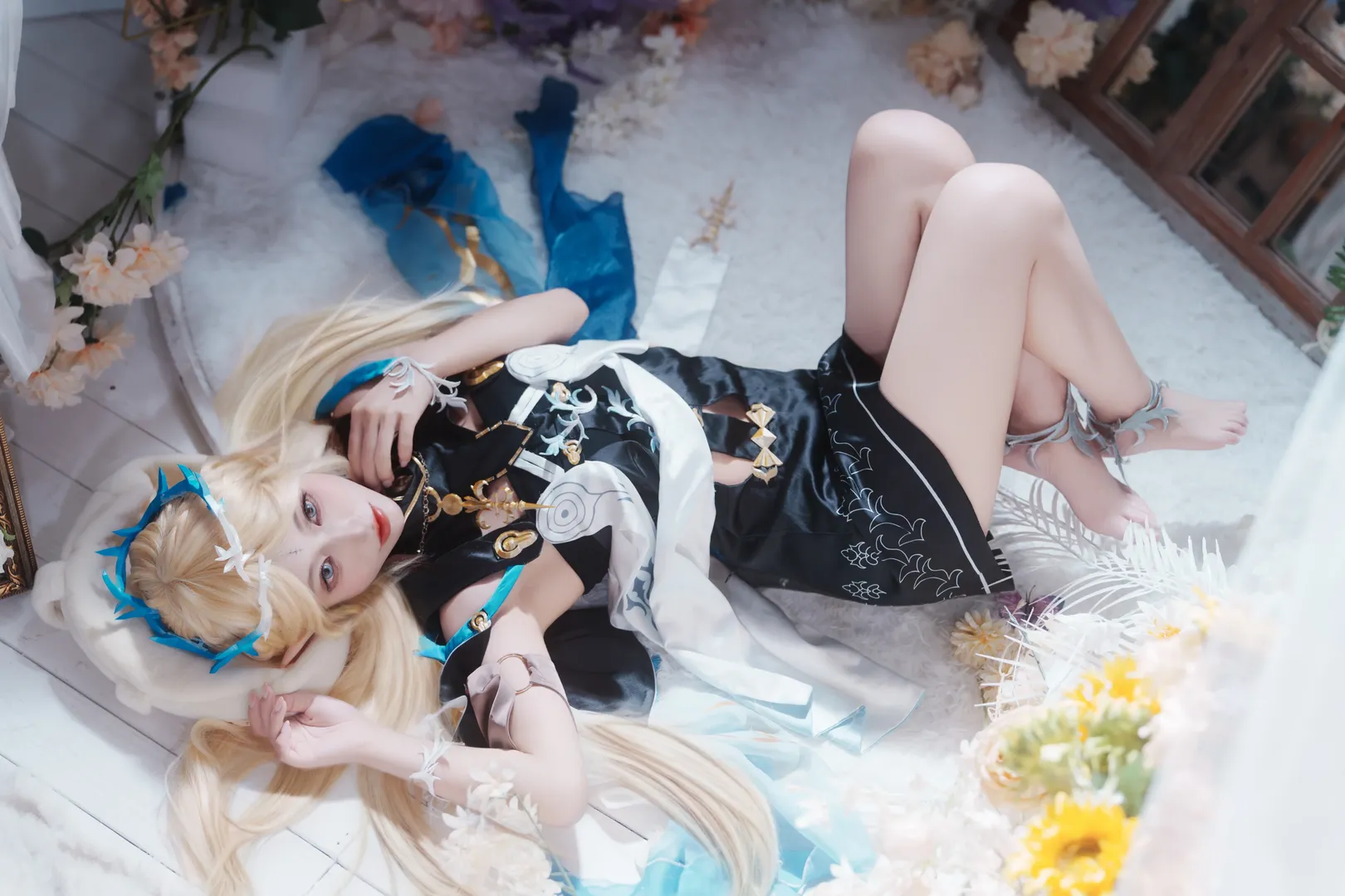 鸣潮, 卡提希娅cos, 精灵cosplay, 花海写真, Coser日常 - 第2张