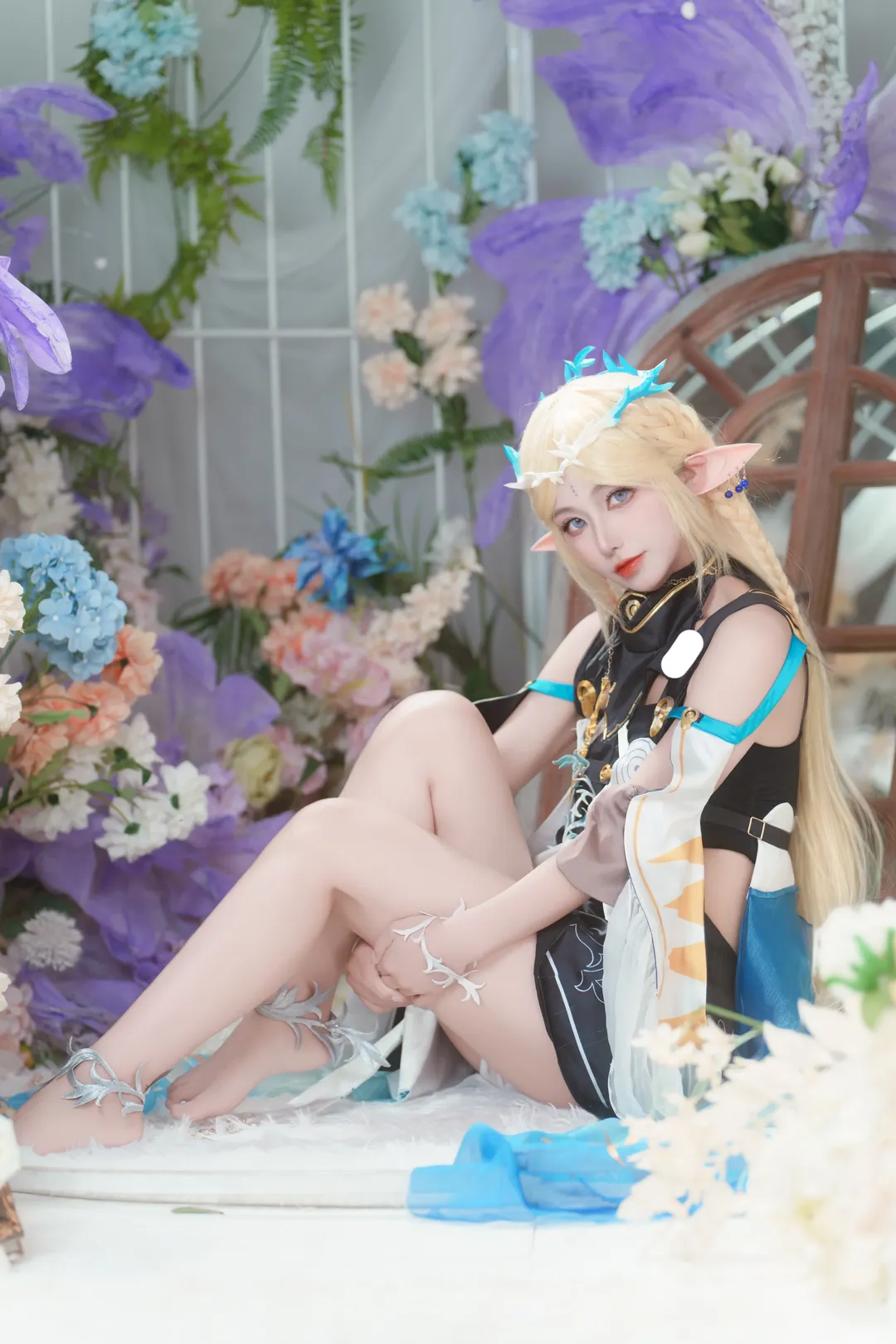 鸣潮, 卡提希娅cos, 精灵cosplay, 花海写真, Coser日常 - 第3张