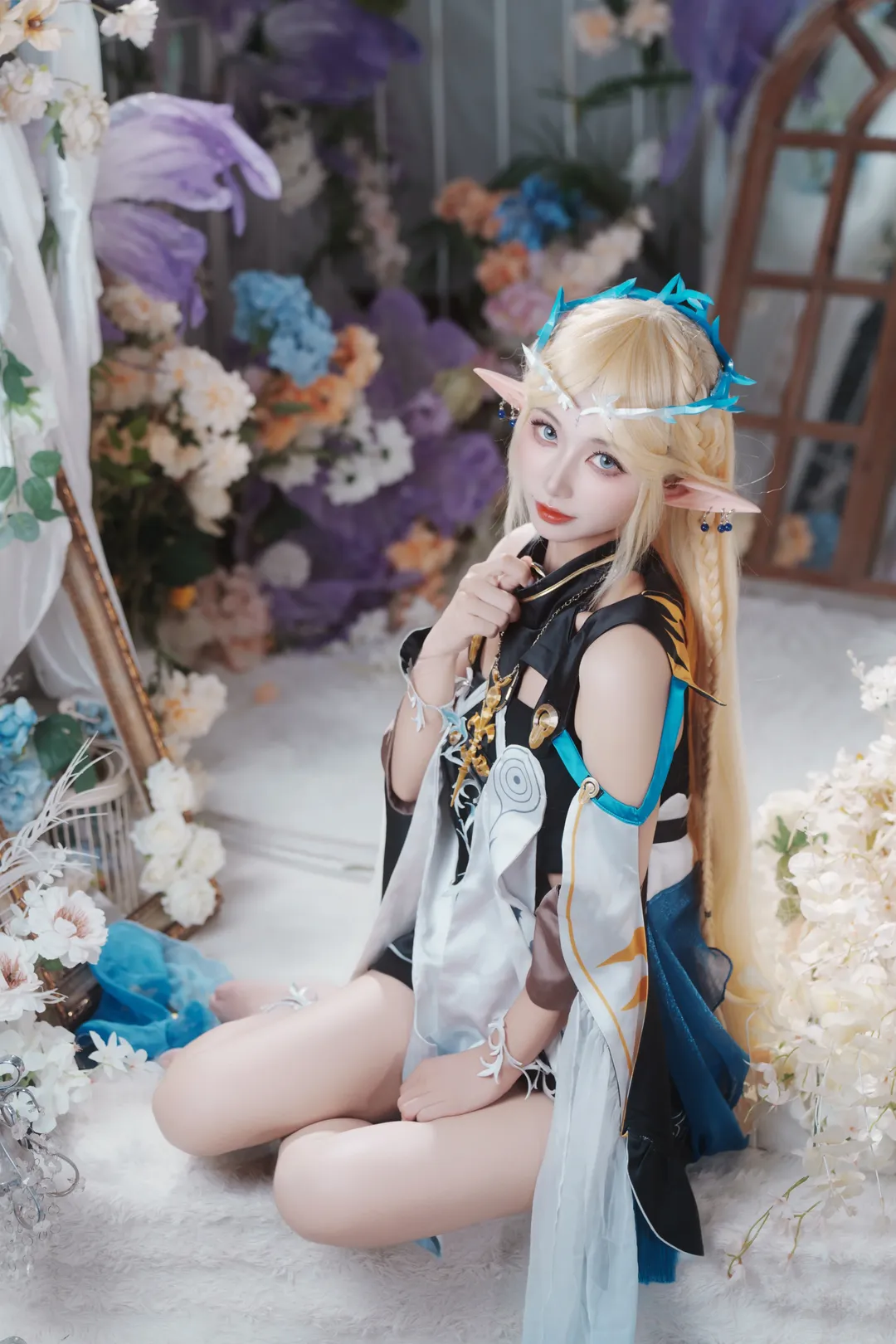 鸣潮, 卡提希娅cos, 精灵cosplay, 花海写真, Coser日常 - 第4张