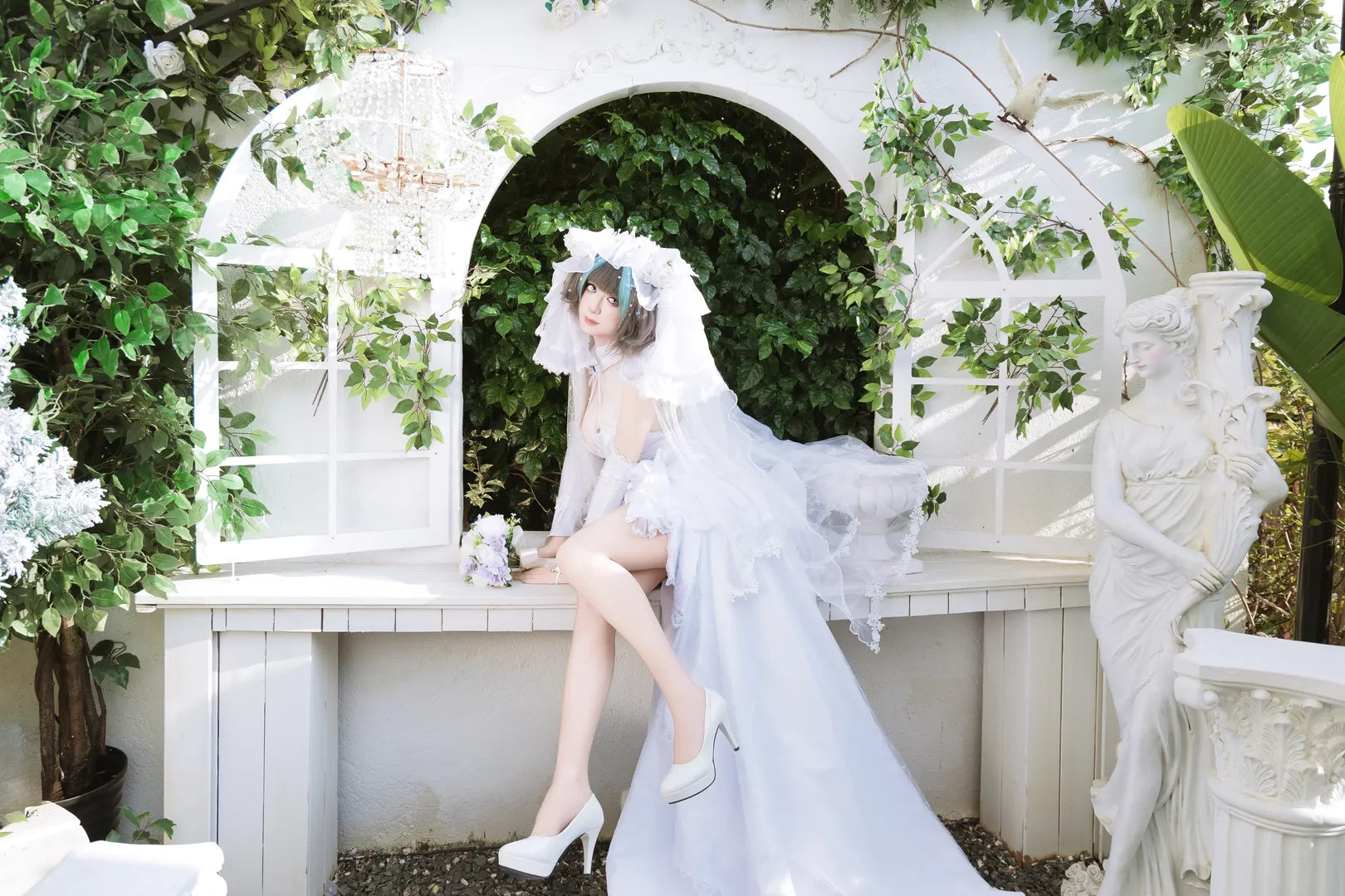 角色還原, 唯美攝影, 柴郡cos, 碧藍航線, 婚紗cos