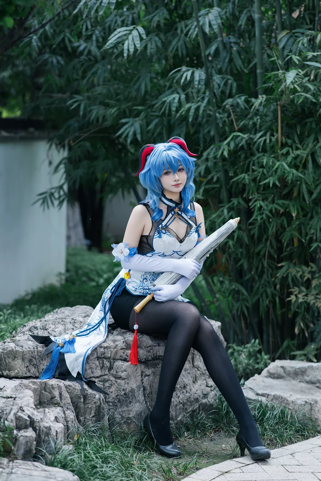 原神, 甘雨cos, 园林摄影, 璃月, 汉服风格 - 第2张