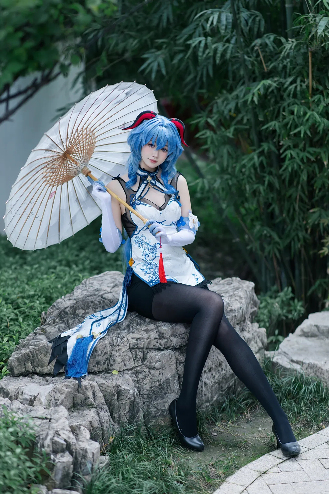 原神, 甘雨cos, 园林摄影, 璃月, 汉服风格 - 第3张