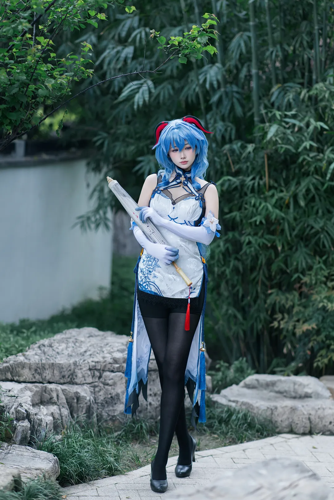 原神, 甘雨cos, 园林摄影, 璃月, 汉服风格 - 第4张
