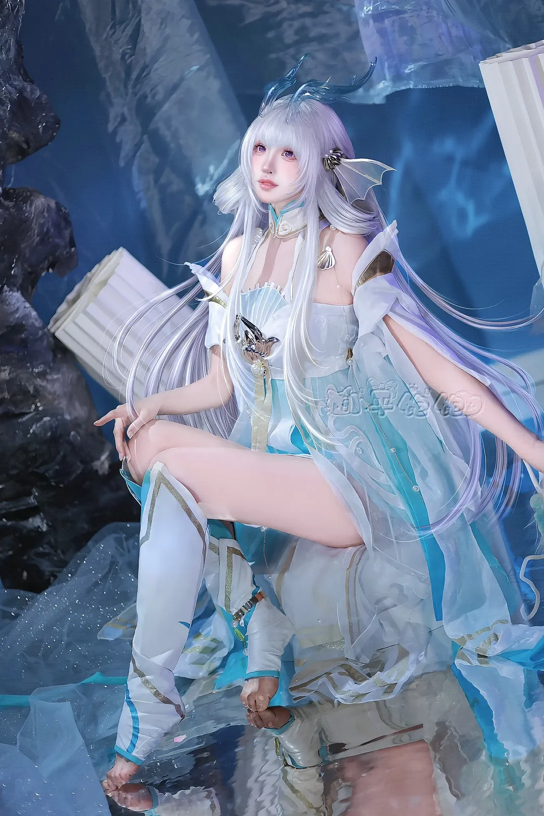 王者荣耀, 西施cos, 国风cosplay, 游龙清影cos, 反重力假发