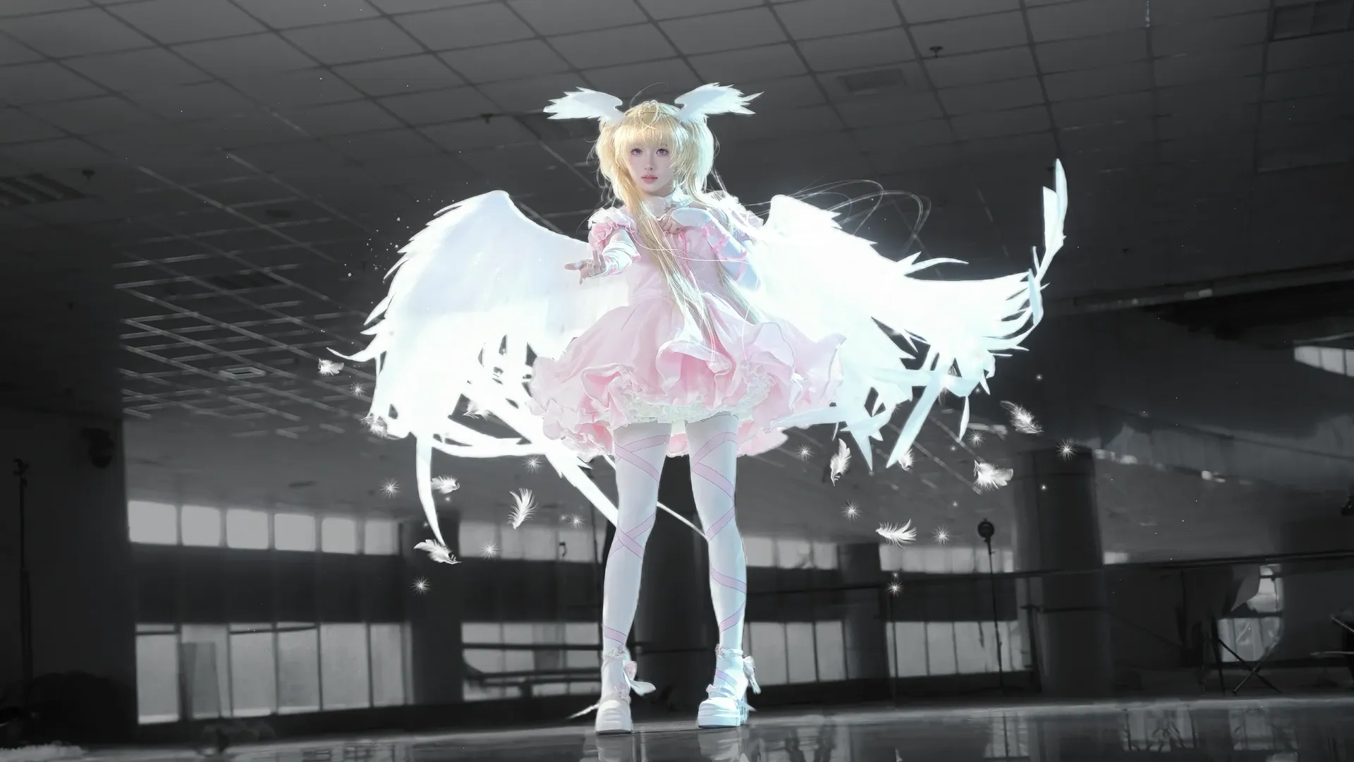 二次元cosplay, 歌呗cos, 守护甜心, 天使cos, 羽翼妆造 - 第7张