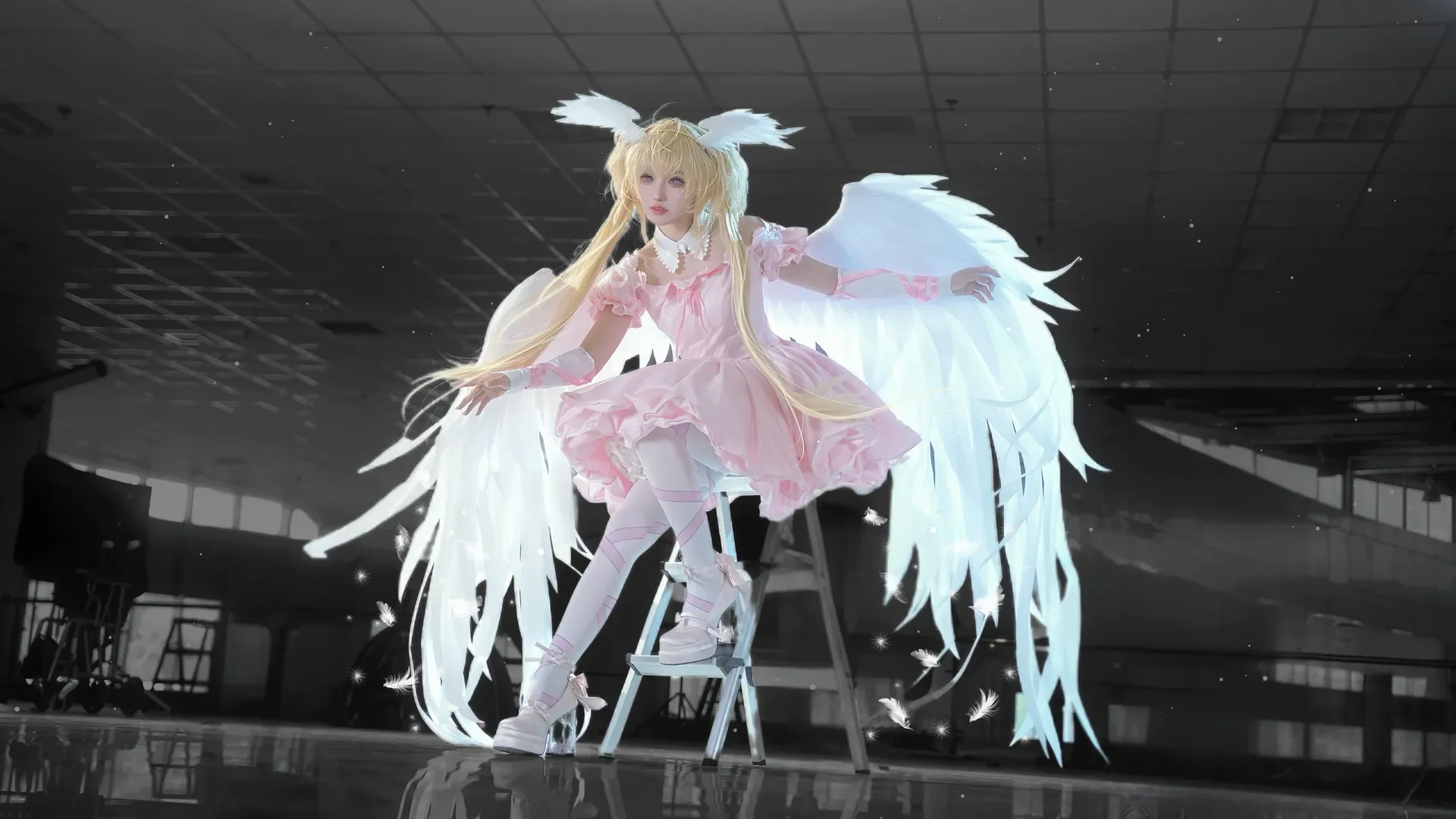 二次元cosplay, 歌呗cos, 守护甜心, 天使cos, 羽翼妆造 - 第8张