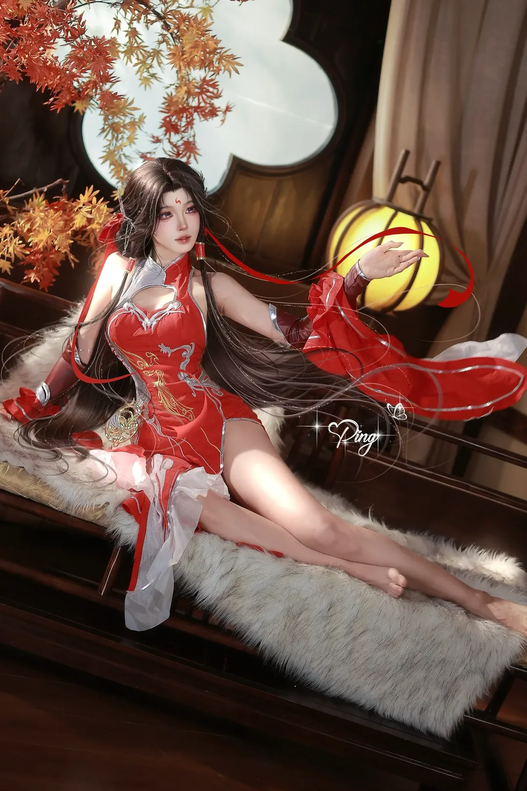 古风摄影, 国风cosplay, 火灵儿cos, 完美世界, 火桑花开
