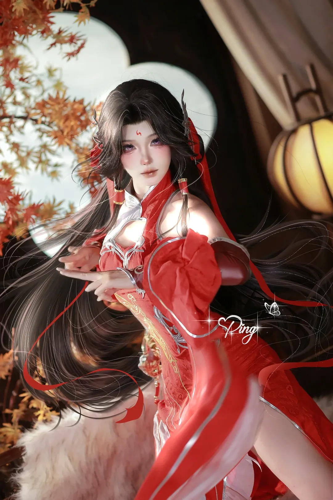 古风摄影, 国风cosplay, 火灵儿cos, 完美世界, 火桑花开 - 第2张