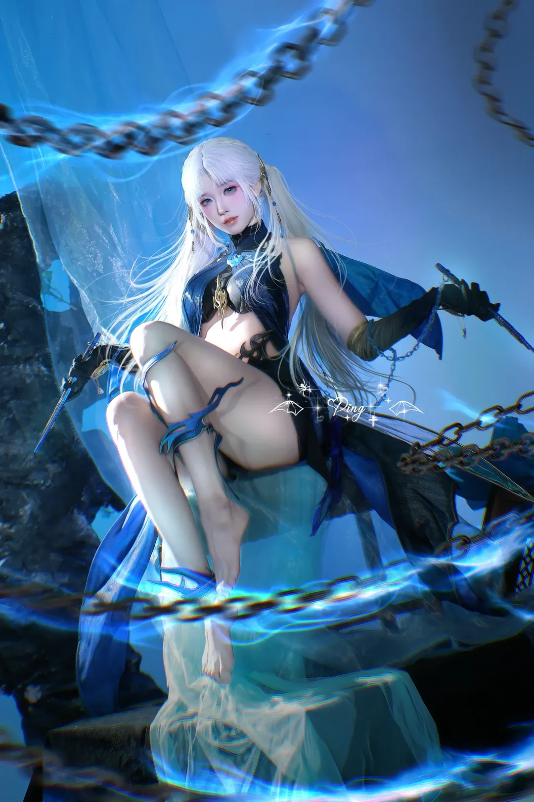 cosplay, 永劫无间, 游戏角色cos, 季莹莹cos, 夜魅游莹 - 第1张