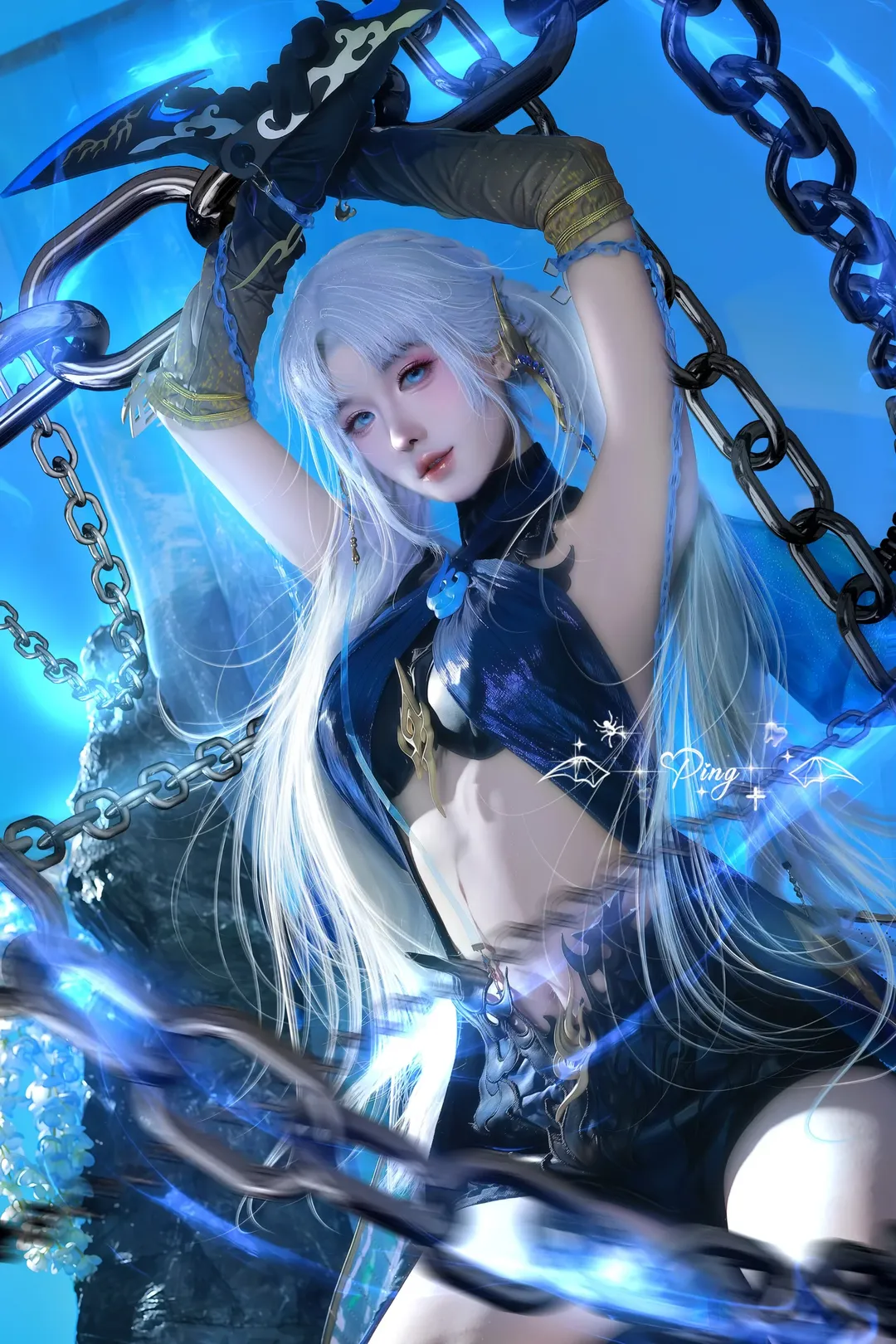 cosplay, 永劫无间, 游戏角色cos, 季莹莹cos, 夜魅游莹 - 第2张