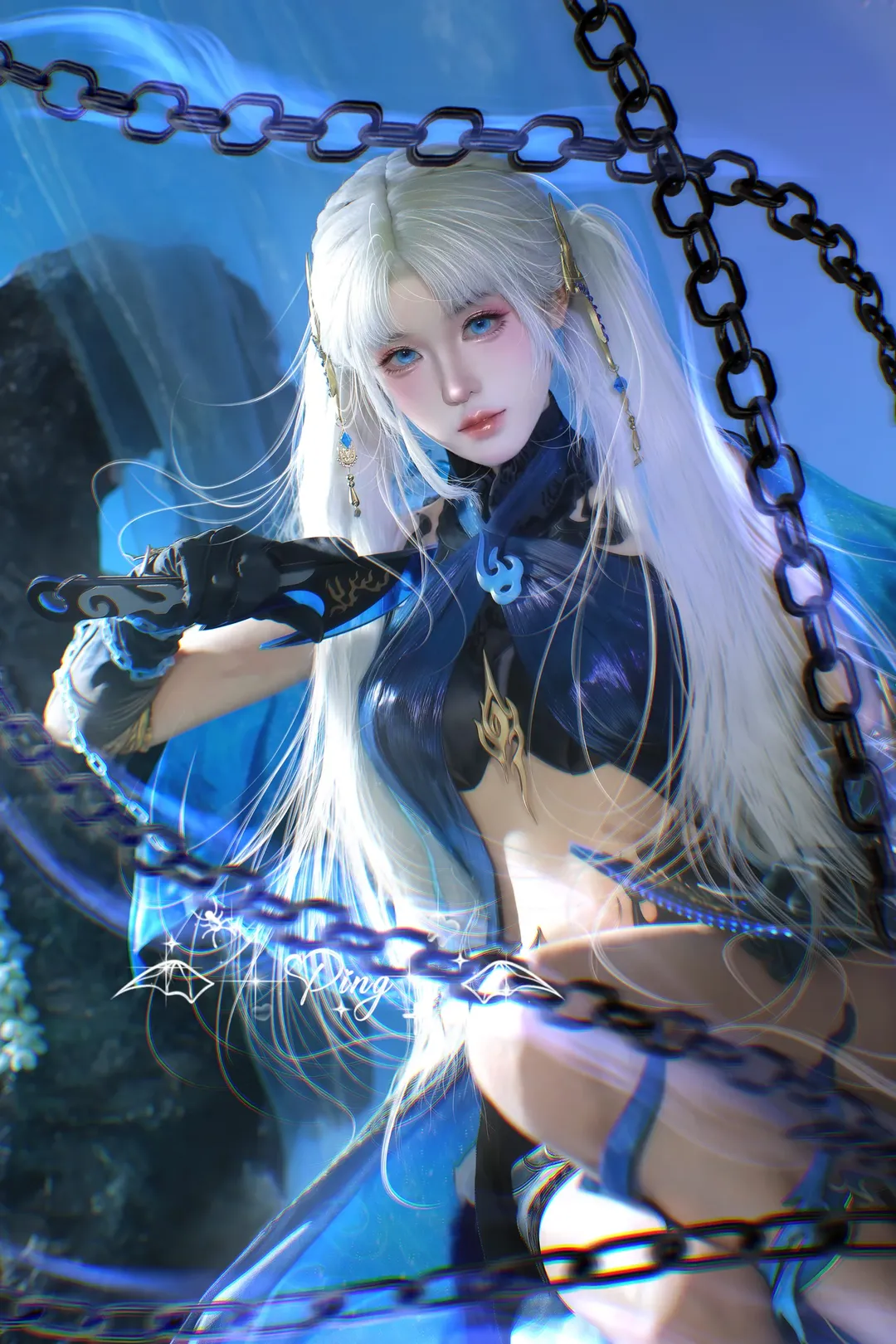 cosplay, 永劫无间, 游戏角色cos, 季莹莹cos, 夜魅游莹 - 第4张