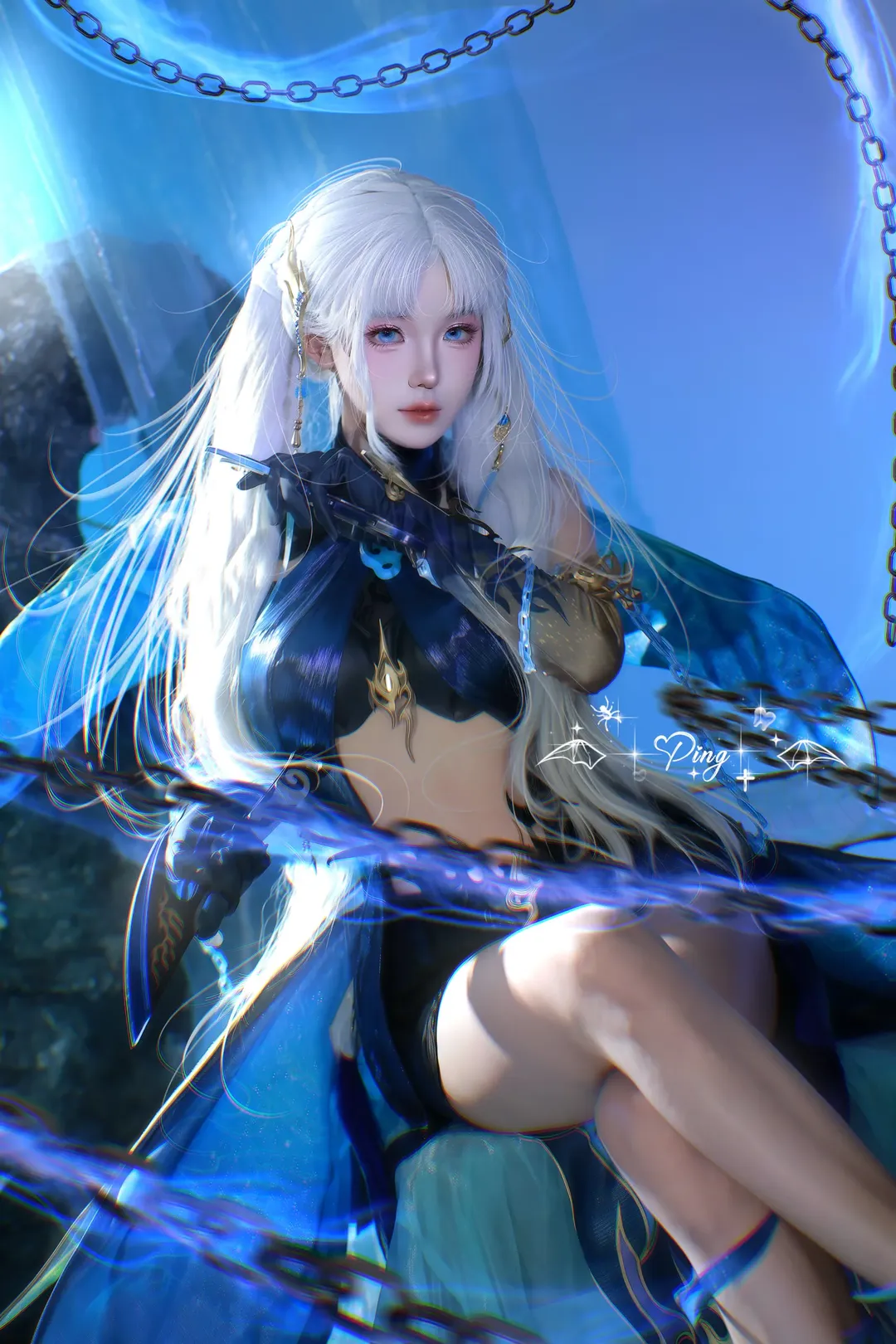 cosplay, 永劫无间, 游戏角色cos, 季莹莹cos, 夜魅游莹 - 第6张