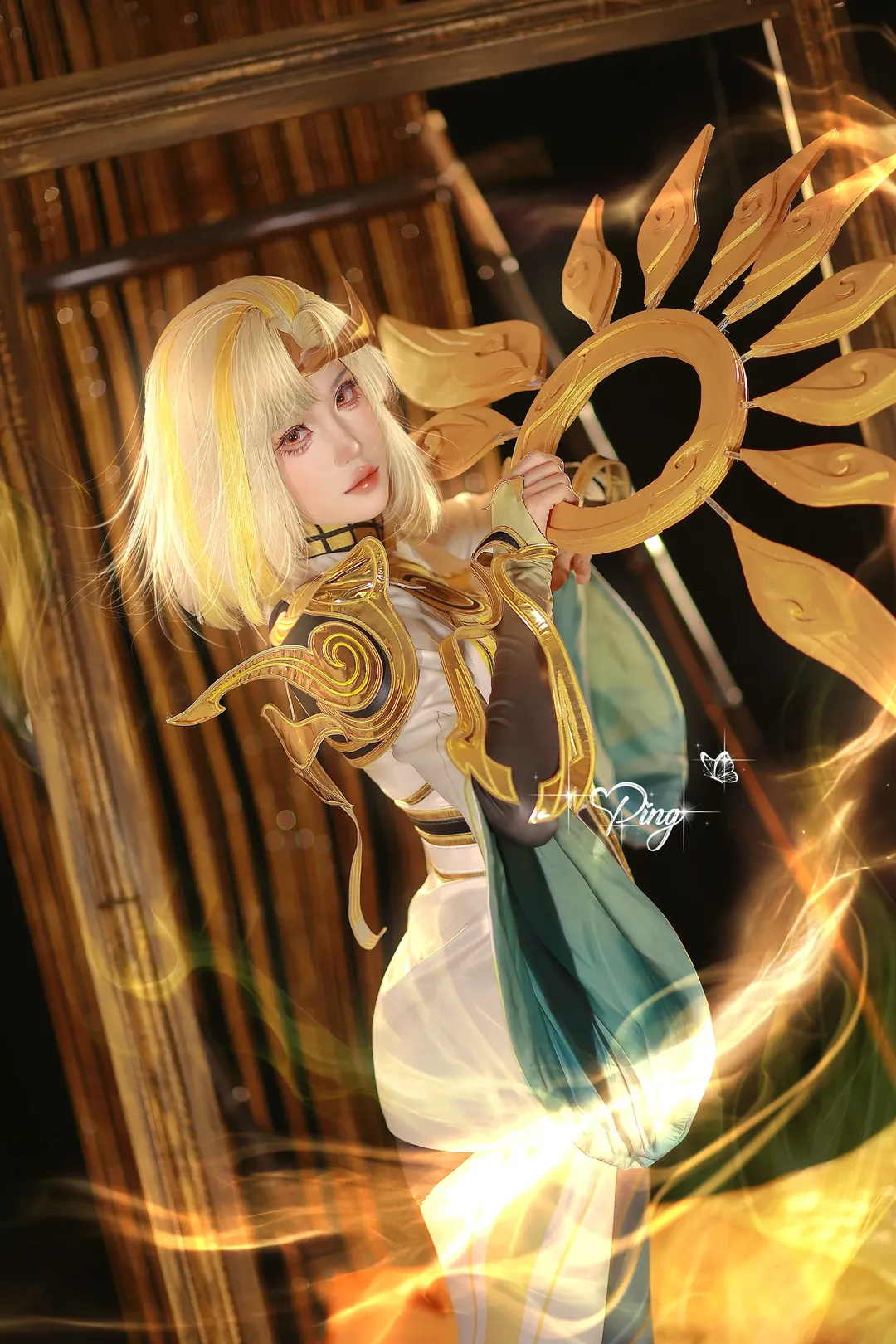 ロールプレイ, オナー・オブ・キングス, コスプレ撮影, 鏡コスプレ, 熾陽神光