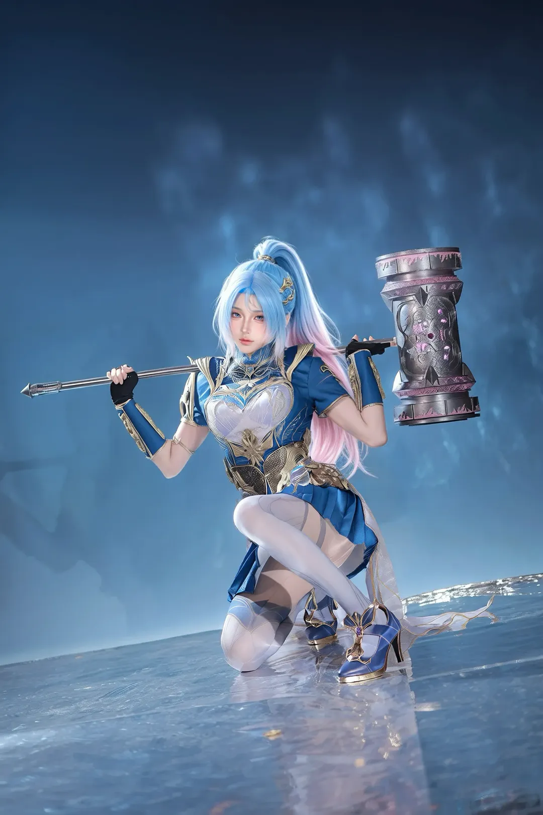 唐舞桐cos, 昊天锤, cosplay摄影, 斗罗大陆2, 王冬儿
