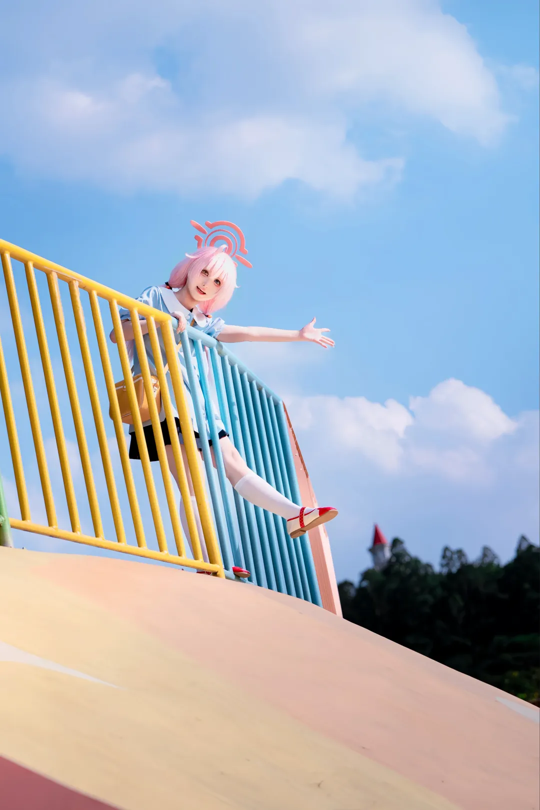 コスプレ, ブルーアーカイブ, ロケーション撮影, 小鳥遊ホシノ コスプレ, 幼稚園風