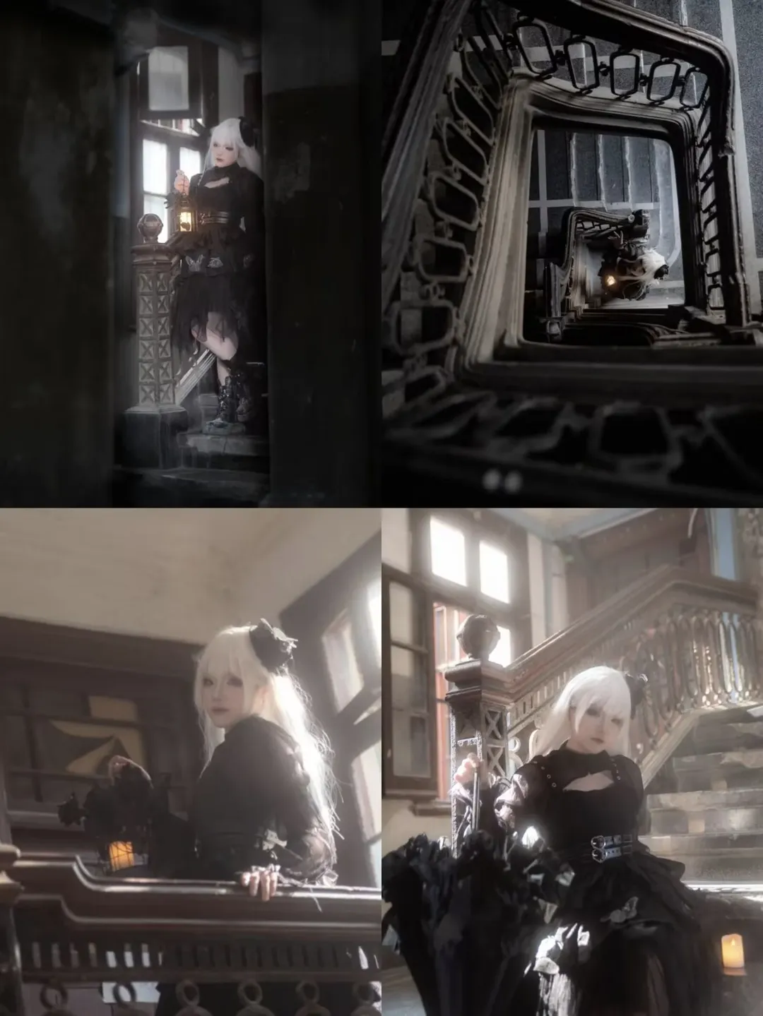 哥特风cos, 武汉外景拍摄, cosplay摄影地, 暗黑系角色扮演, 建筑风格摄影