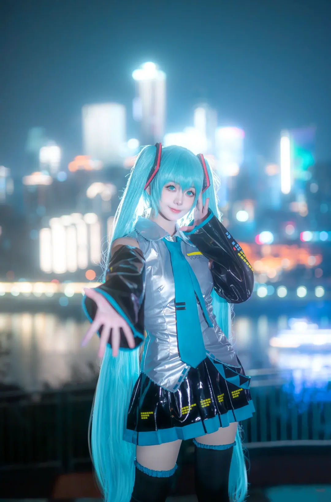 cos正片, 初音未来, 初音未来cos, 重庆约拍, 夜景写真