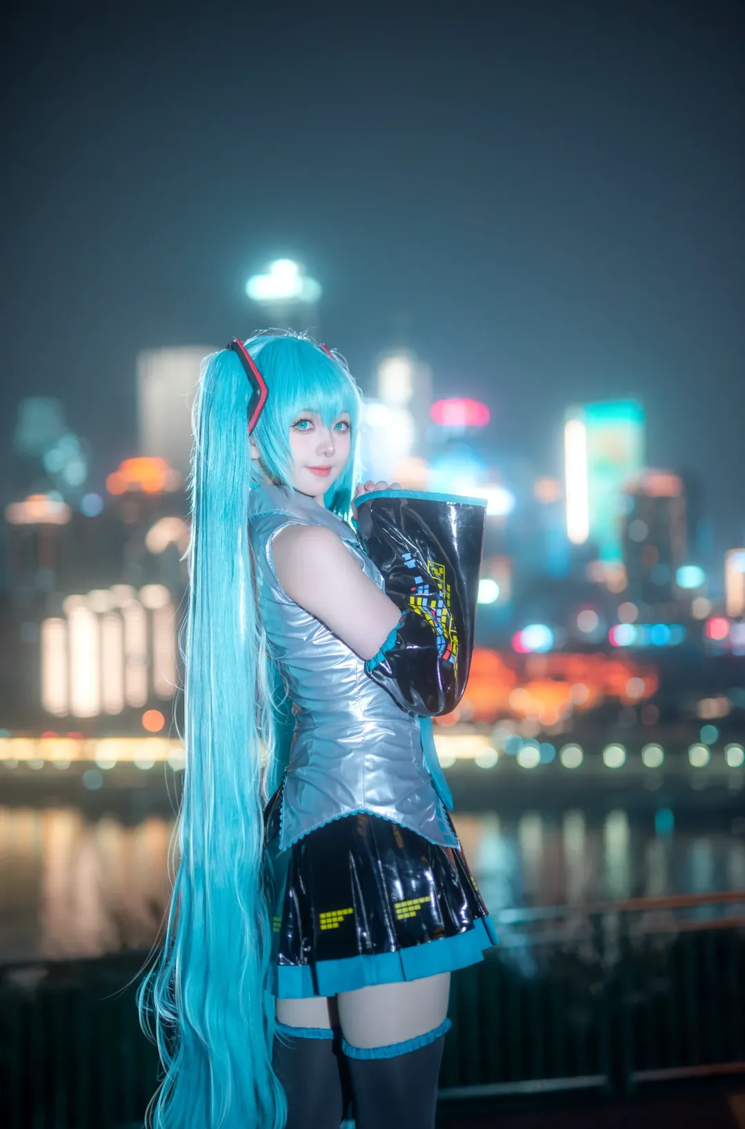 cos正片, 初音未来, 初音未来cos, 重庆约拍, 夜景写真 - 第6张