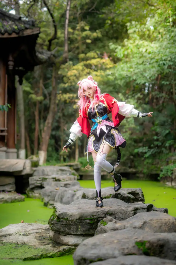 Honkai: Star Rail, March 7th cosplay, Cosplay photography, Outdoor cosplay, Zhaomu Mountain, Chongqing - Image 3