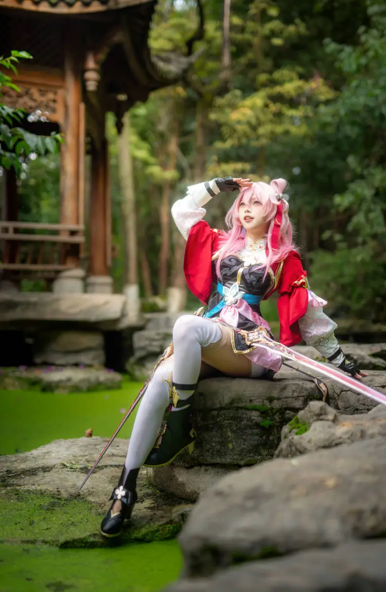 Honkai: Star Rail, March 7th cosplay, Cosplay photography, Outdoor cosplay, Zhaomu Mountain, Chongqing - Image 5