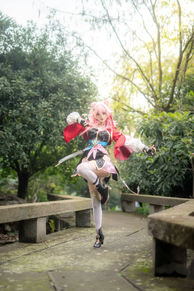 Honkai: Star Rail, March 7th cosplay, Cosplay photography, Outdoor cosplay, Zhaomu Mountain, Chongqing - Image 7