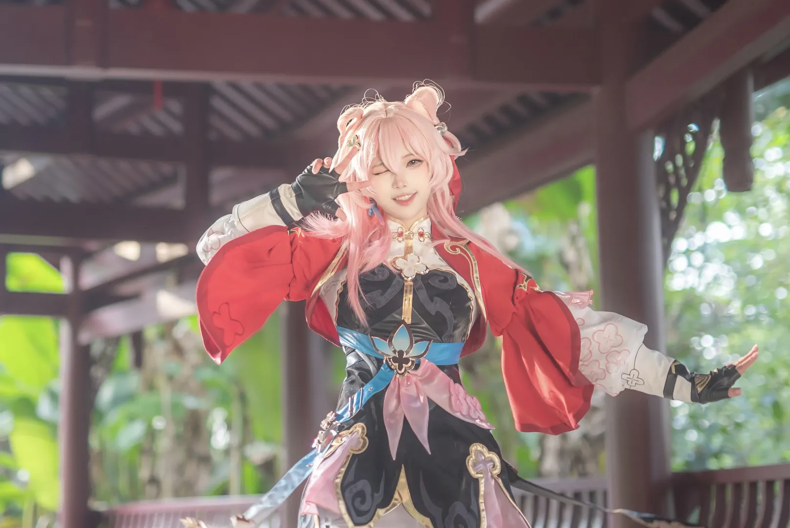 崩坏星穹铁道, 三月七cos, cosplay正片, 国风摄影, 二次元日常