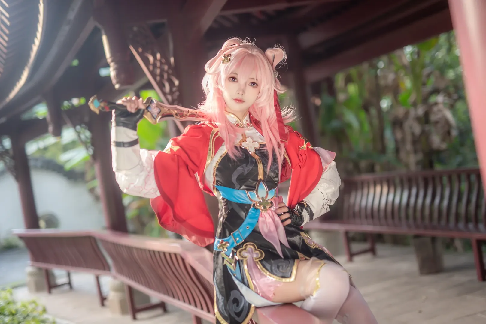 Honkai: Star Rail, March 7th cosplay, Cosplay photoshoot, Chinese-style photography, 2D daily life - Image 7