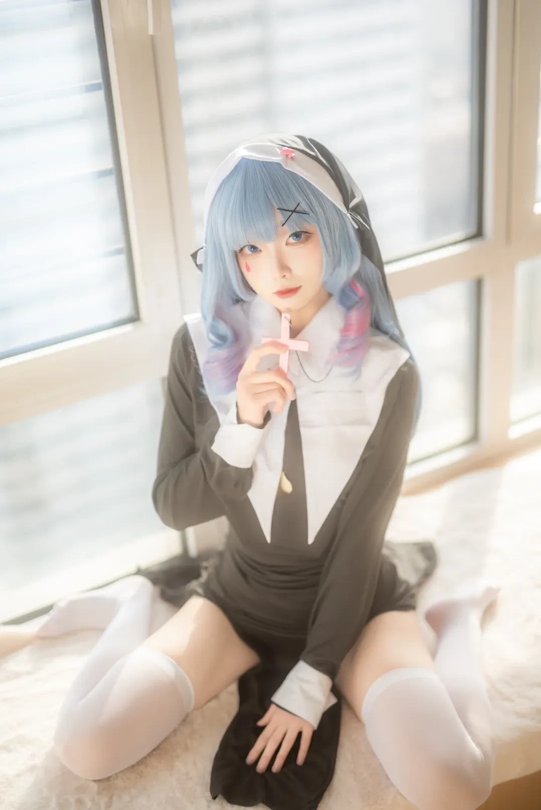 初音未来cos, 人像摄影, 兔子洞, 修女cos, 青岛约拍 - 第1张