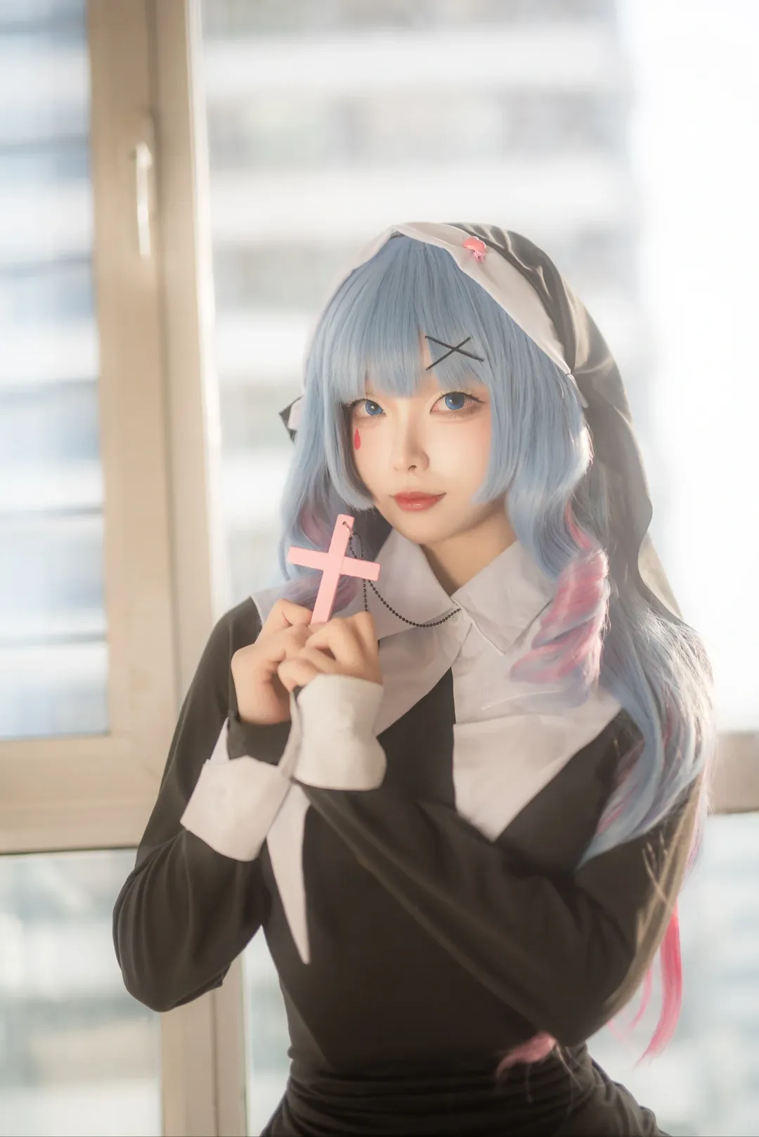 初音未来cos, 人像摄影, 兔子洞, 修女cos, 青岛约拍 - 第8张
