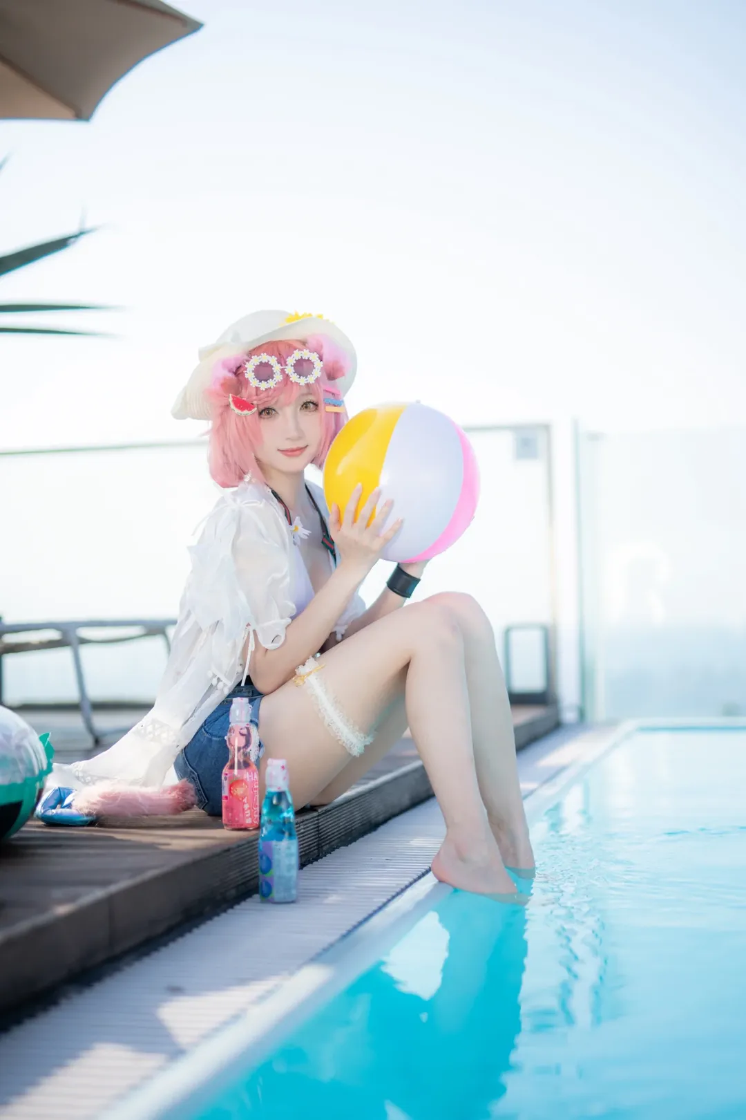 明日方舟, 夏日泳装, cosplay摄影, 二次元日常, 澄闪cos