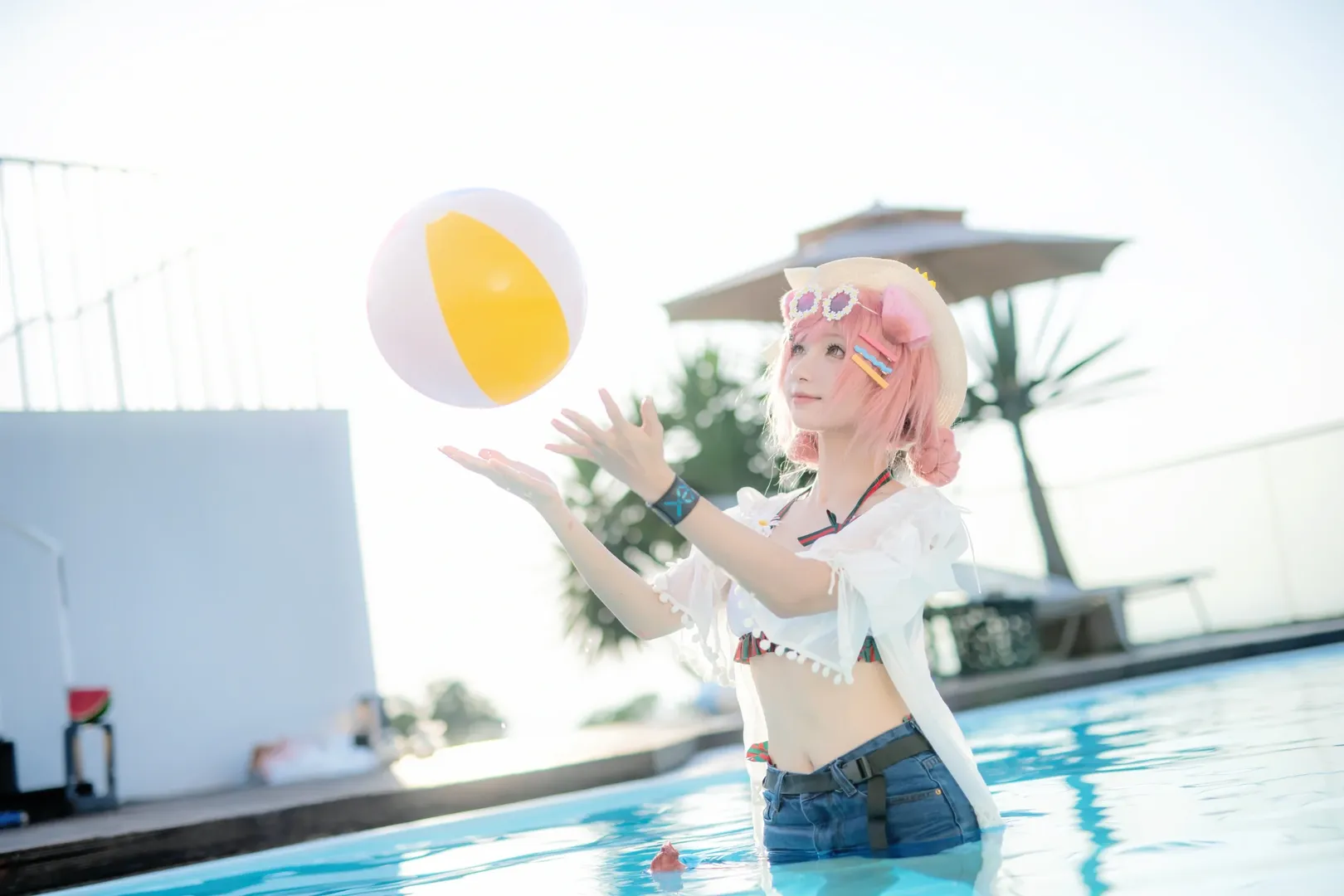 アークナイツ, 夏の水着, コスプレ撮影, 二次元日常, ゴールデングロー コスプレ - 16枚目