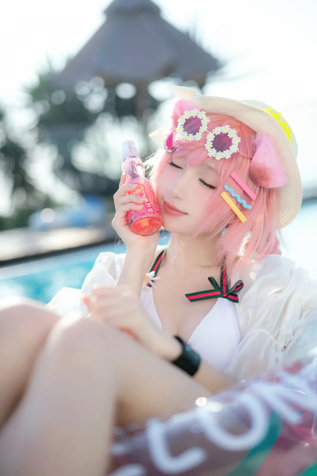 アークナイツ, 夏の水着, コスプレ撮影, 二次元日常, ゴールデングロー コスプレ - 3枚目