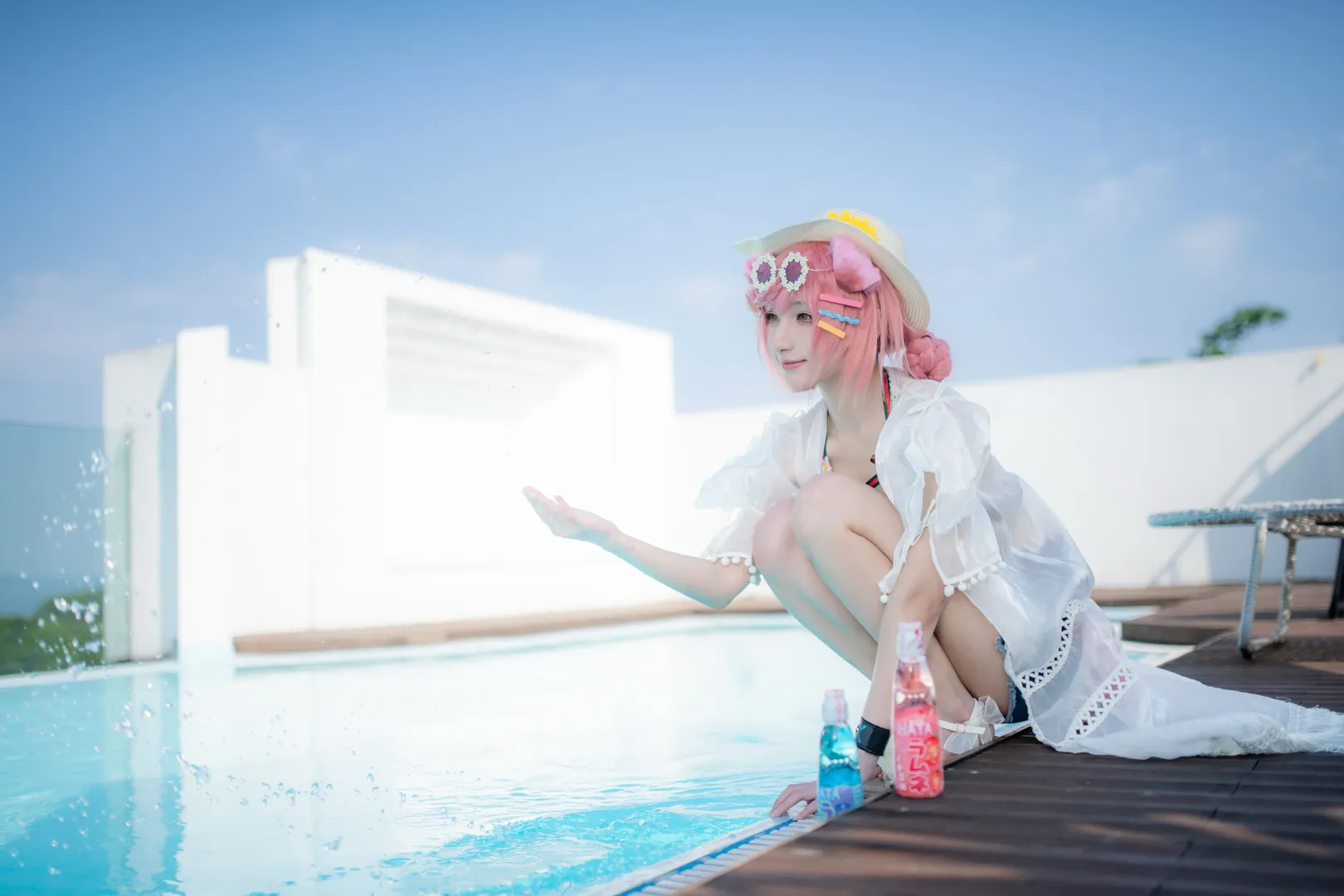 アークナイツ, 夏の水着, コスプレ撮影, 二次元日常, ゴールデングロー コスプレ - 8枚目