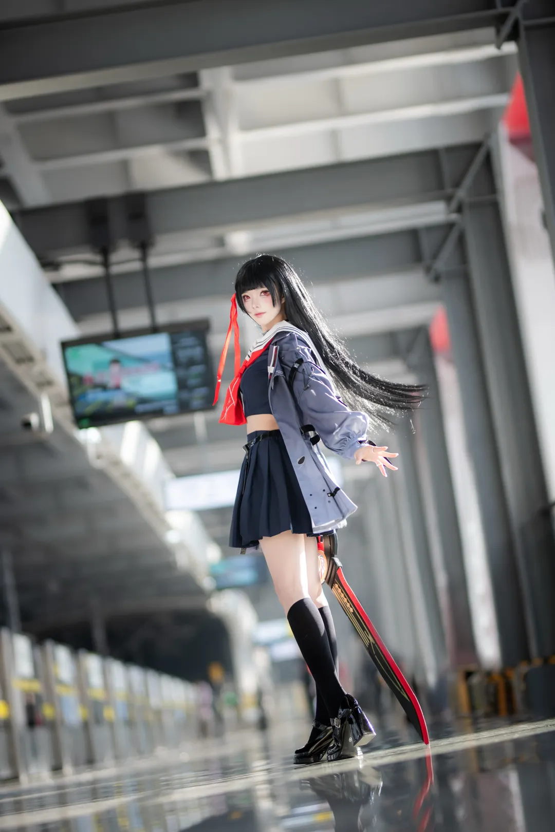 鸣潮, 二次元摄影, 千咲cos, cosplay正片, 重庆外景