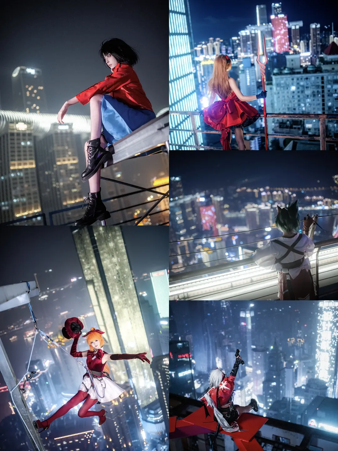 cosplay, 人像摄影, 天台摄影, 重庆夜景, 城市拍照 - 第1张