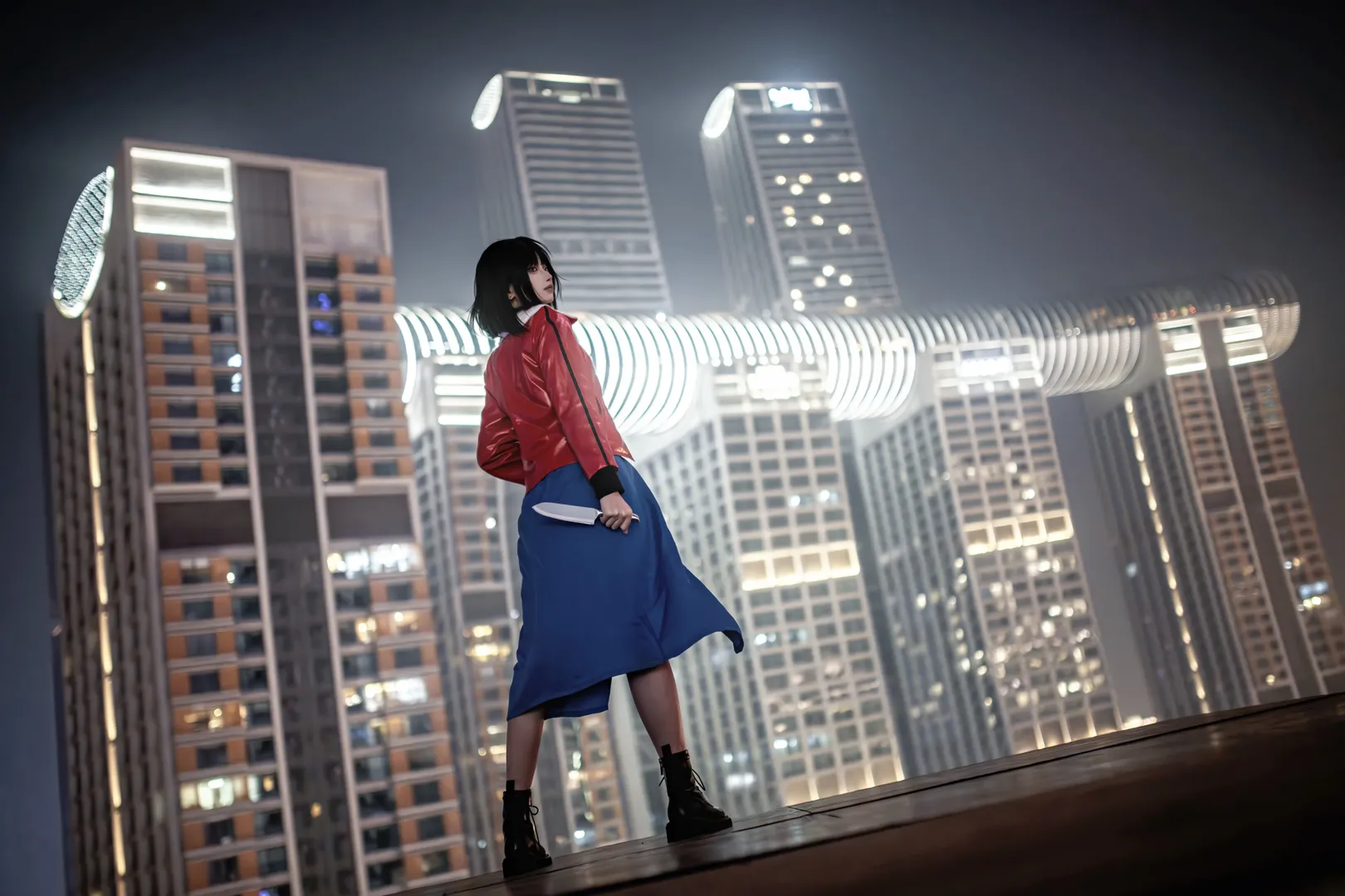 cosplay, 人像摄影, 天台摄影, 重庆夜景, 城市拍照 - 第2张