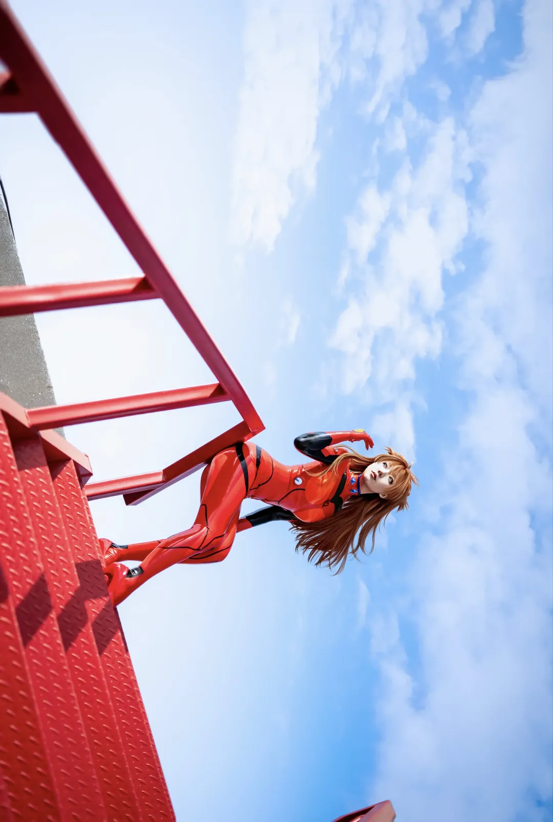 アスカコスプレ, 新世紀エヴァンゲリオン, コスプレ撮影, 青島撮影依頼, EVAプラグスーツ - 1枚目