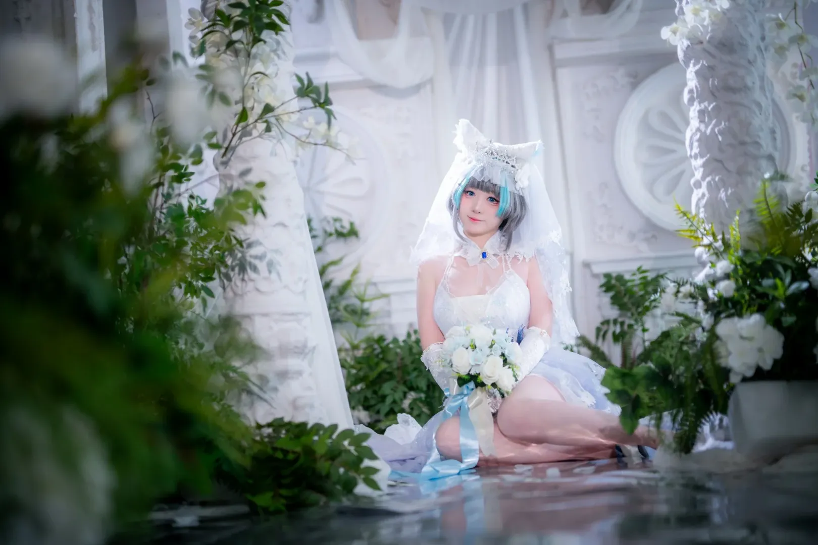 柴郡cos, 碧蓝航线, cosplay摄影, 柴郡誓约花嫁, 二次元花嫁 - 第11张
