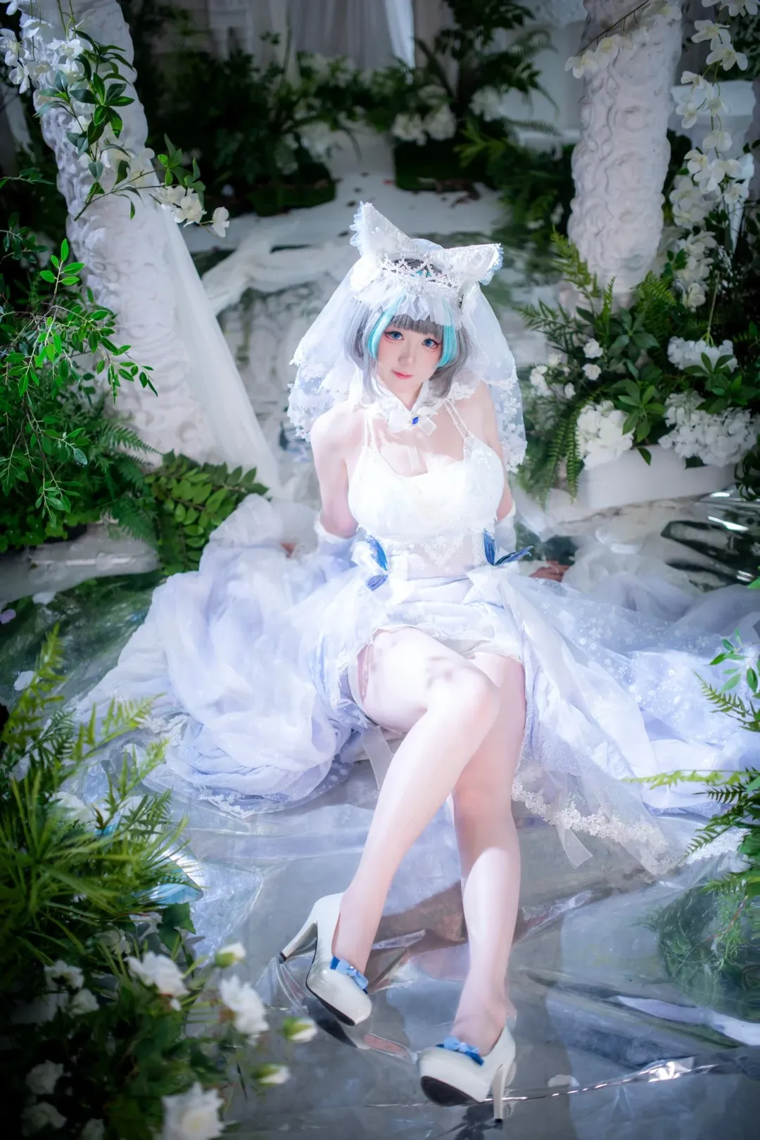 柴郡cos, 碧蓝航线, cosplay摄影, 柴郡誓约花嫁, 二次元花嫁 - 第2张