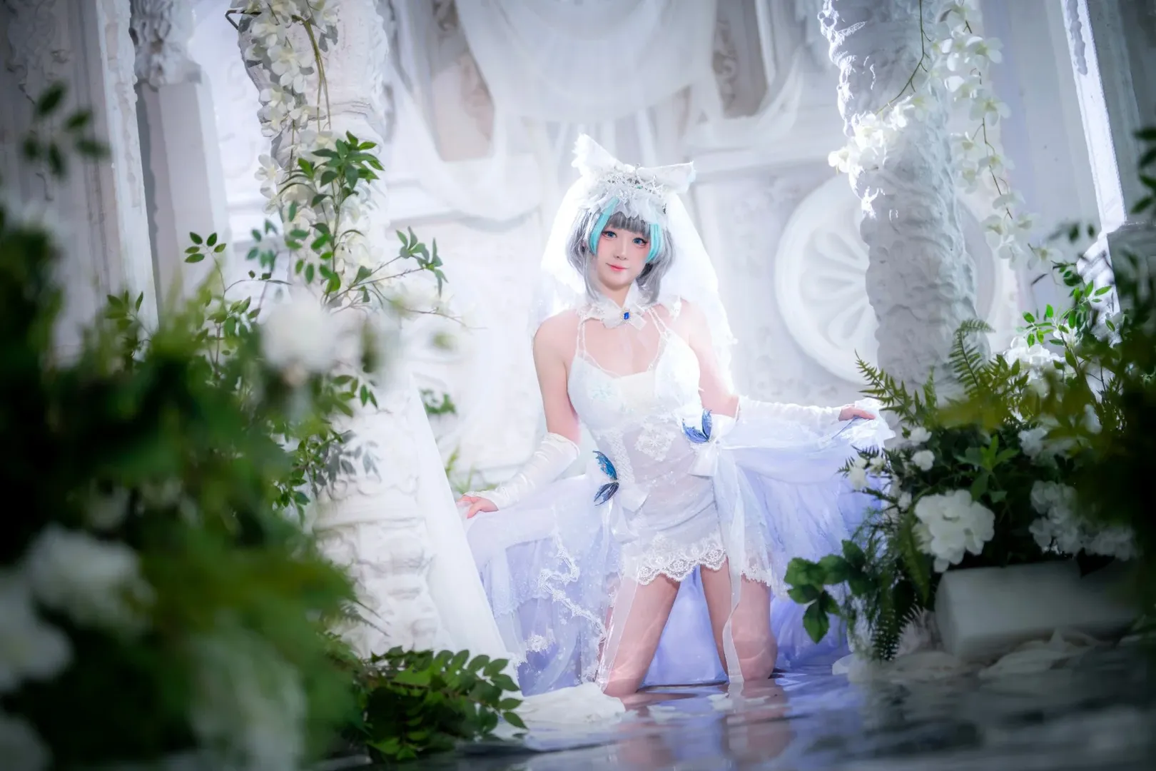 柴郡cos, 碧蓝航线, cosplay摄影, 柴郡誓约花嫁, 二次元花嫁 - 第8张
