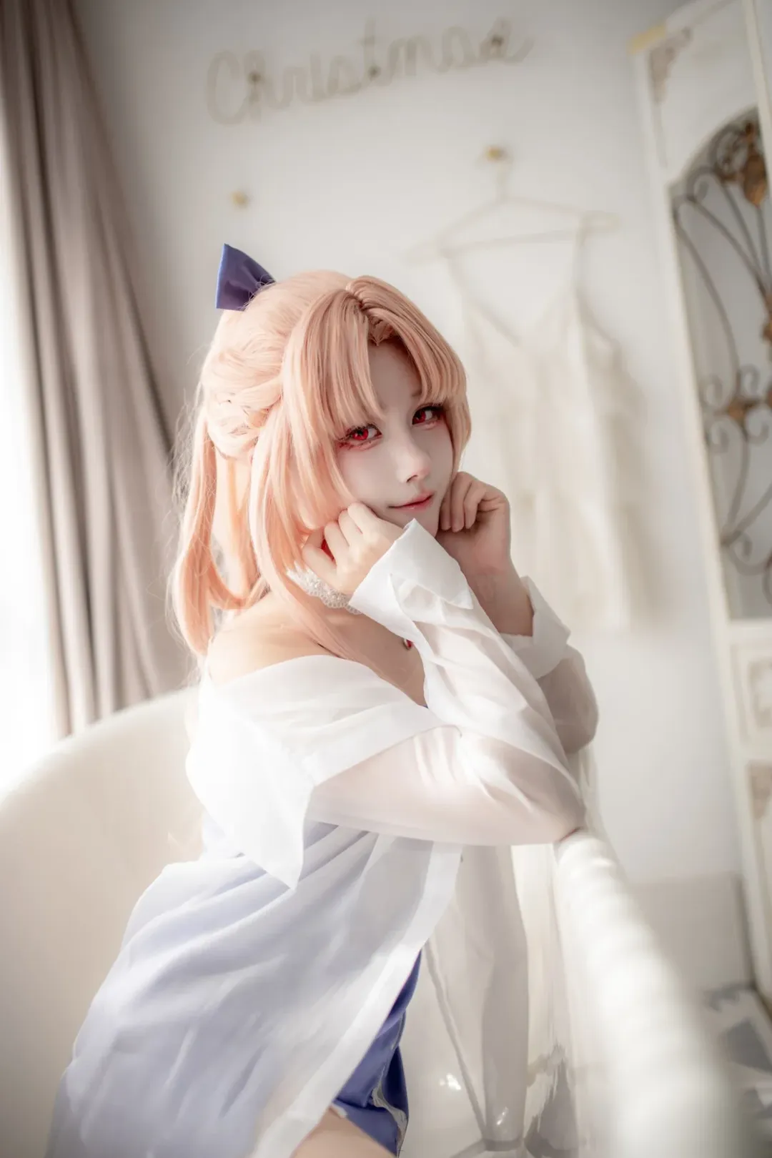 永劫无间, cosplay摄影, 妖刀姬cos, 重庆coser, 居家睡衣风