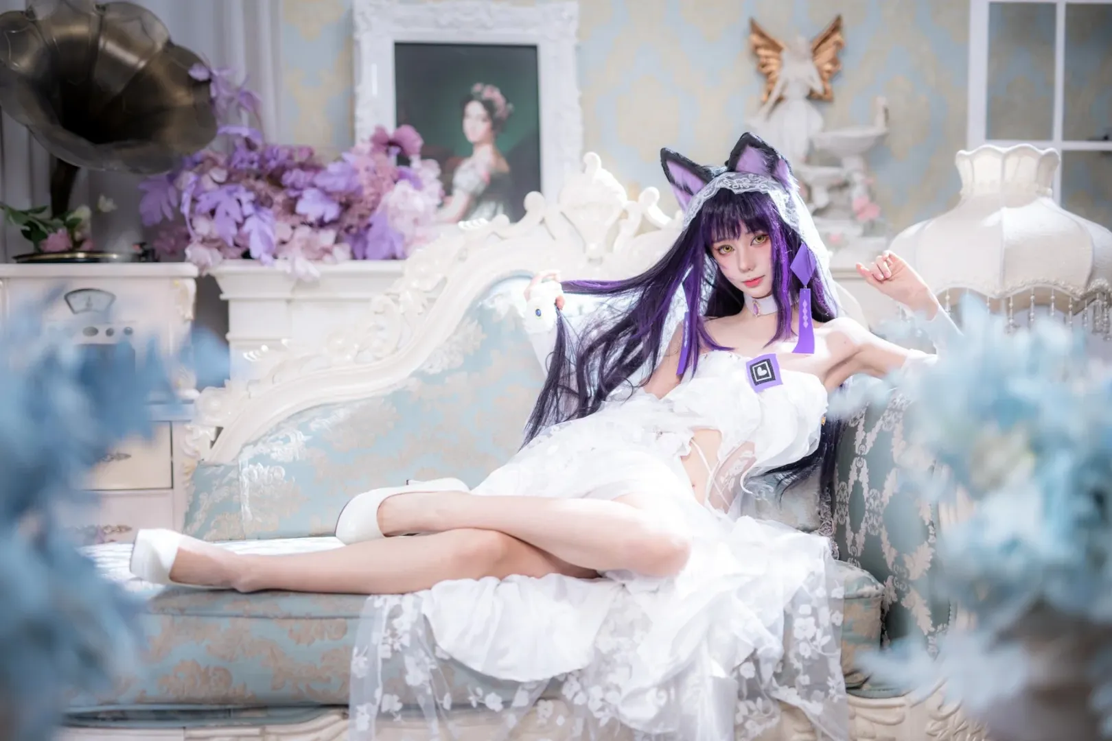 二次元摄影, 碧蓝航线, cos正片, 武藏cos, 武藏花嫁 - 第2张
