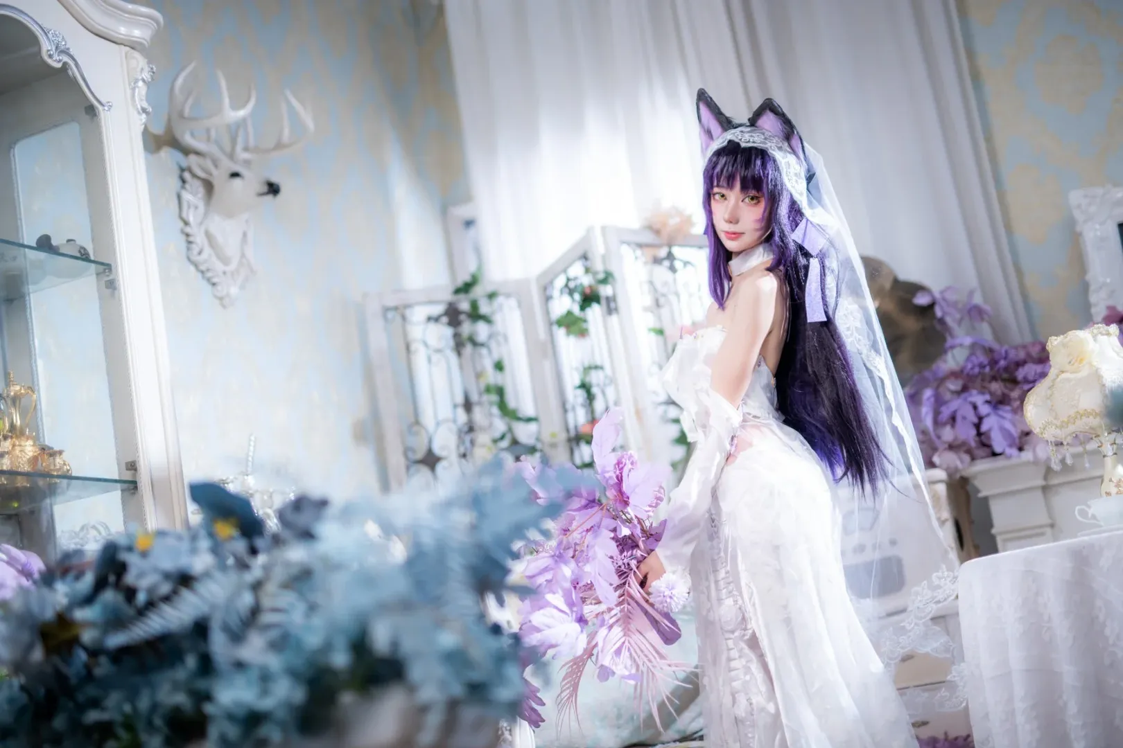 二次元摄影, 碧蓝航线, cos正片, 武藏cos, 武藏花嫁 - 第8张